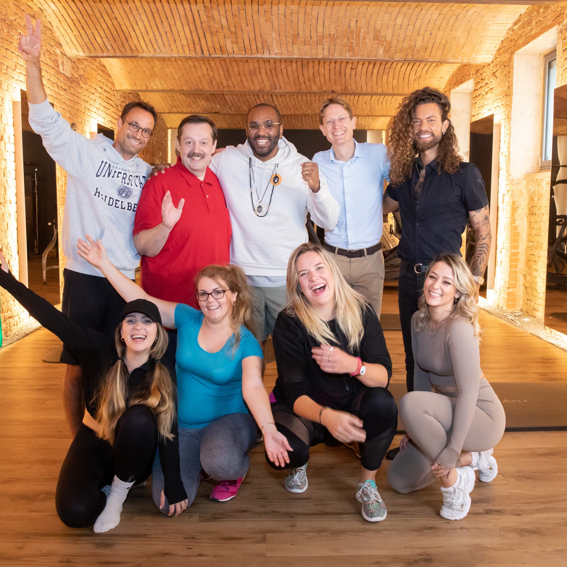 Beim gemeinsamen Training machte man auf das Thema Adipositas aufmerksam.