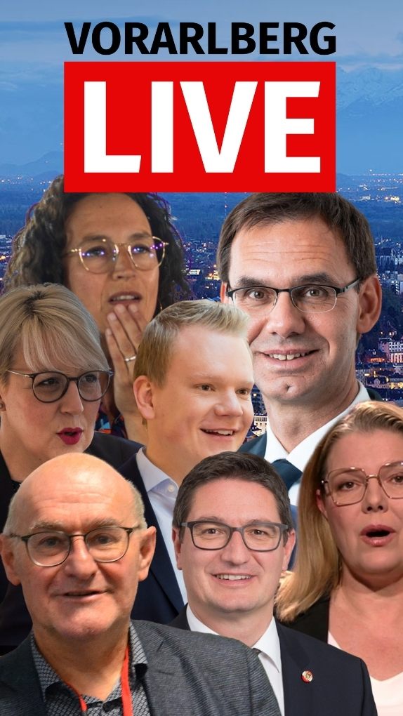 "Vorarlberg LIVE"-Sondersendung zum Rücktritt von Sebastian Kurz mit zahlreichen Gästen.
