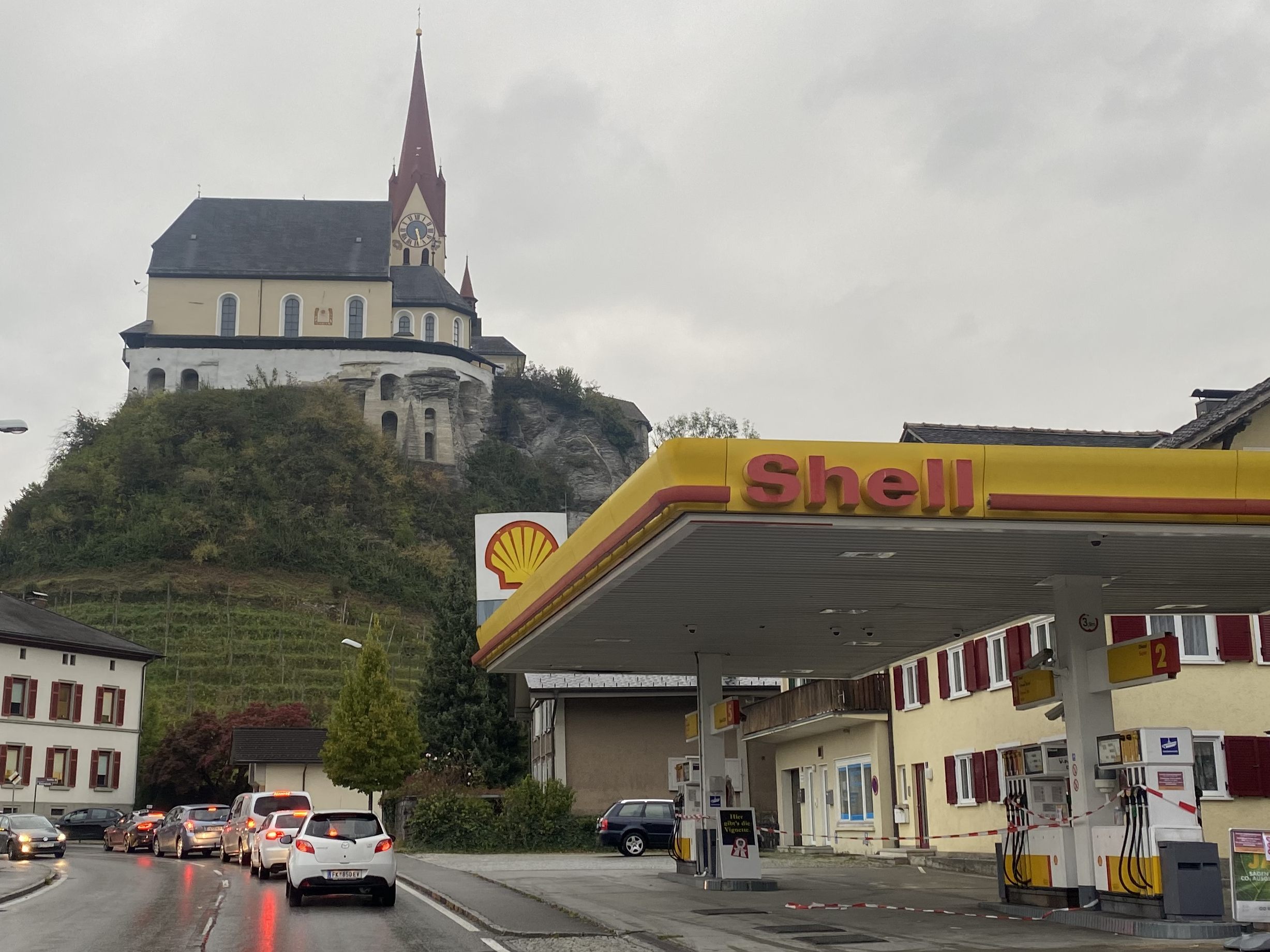 Shell-Tankstelle in Rankweil.