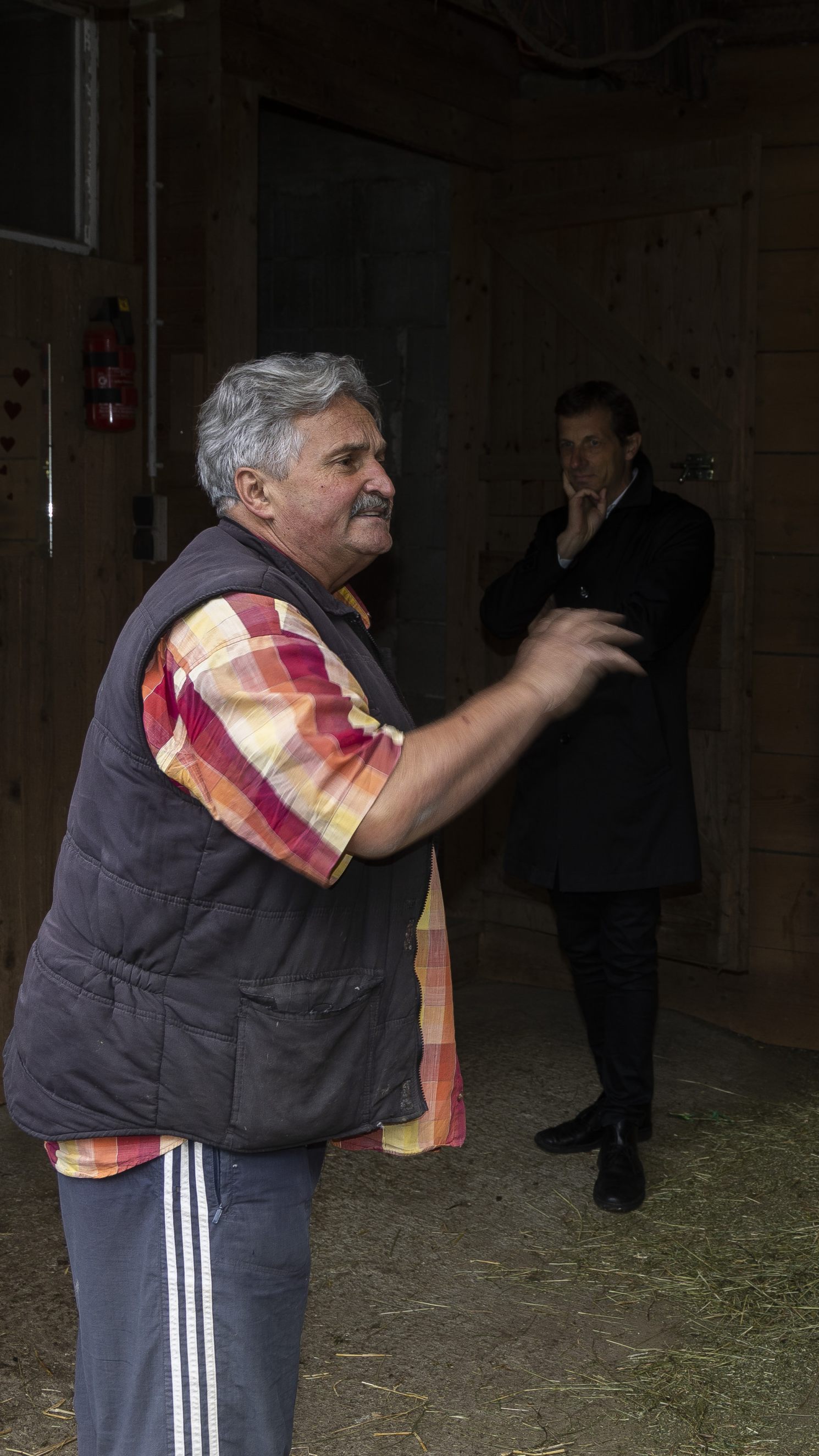 Längle und Bechtold bei ihrer Auseinandersetzung.