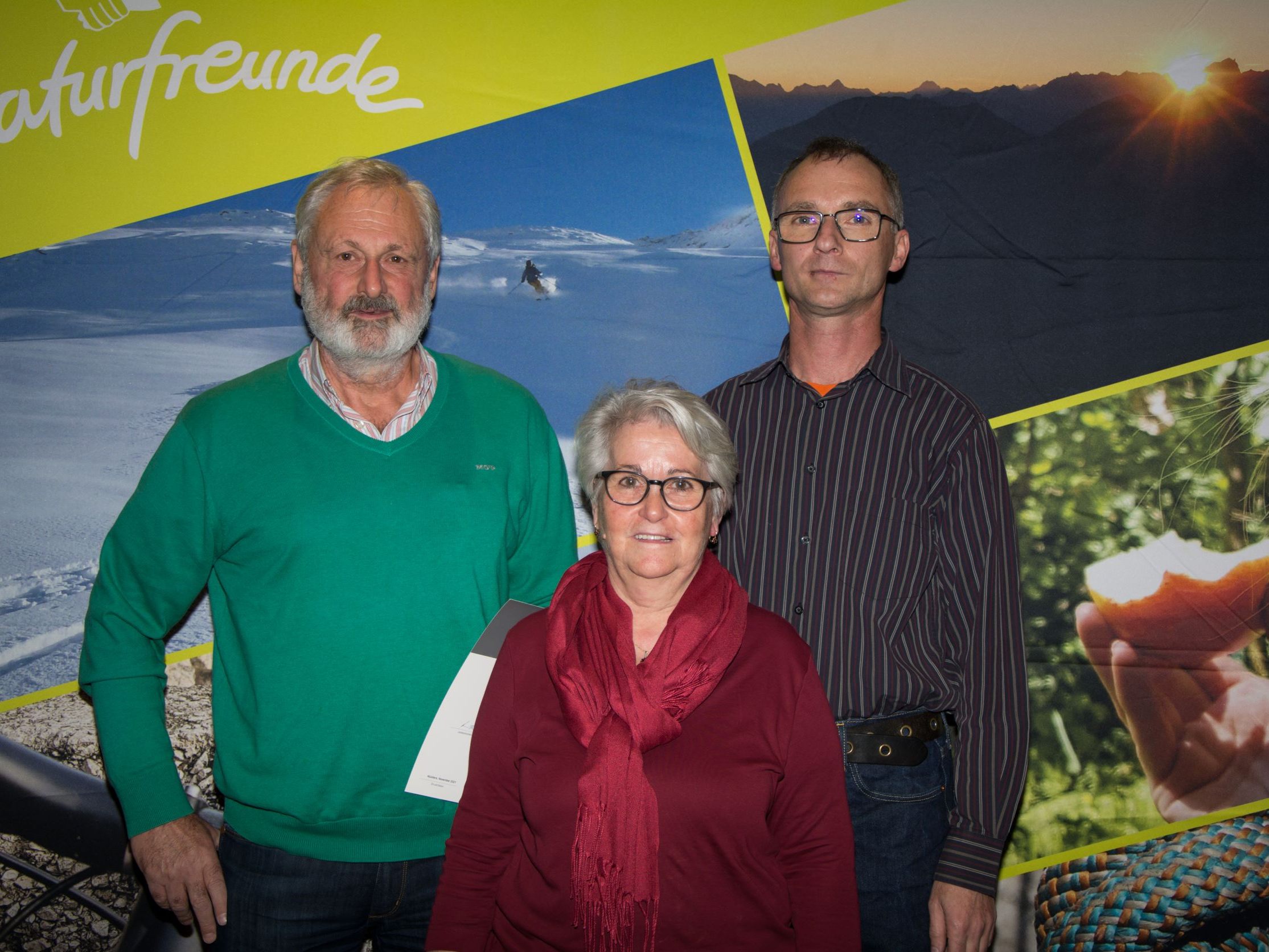Jubilare 50 Jahre Naturfreunde Nüziders-Marika Harich, VizeBgm Hansjörg Wolf Jubilare 50 Jahre Naturfreunde Nüziders-Marika Harich, VizeBgm Hansjörg Wolf