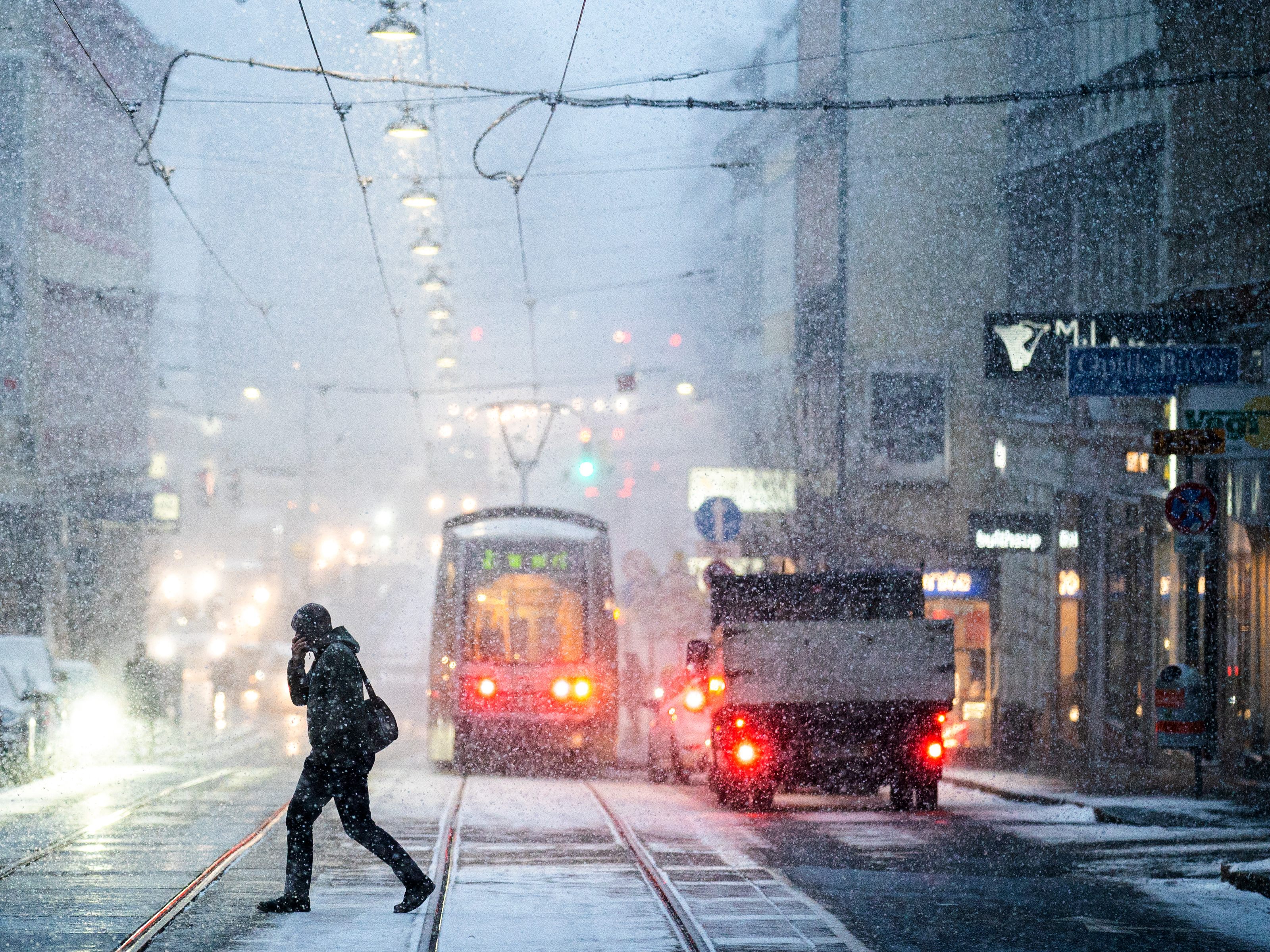 Auch in Wien kann es zu Schneefall kommen.