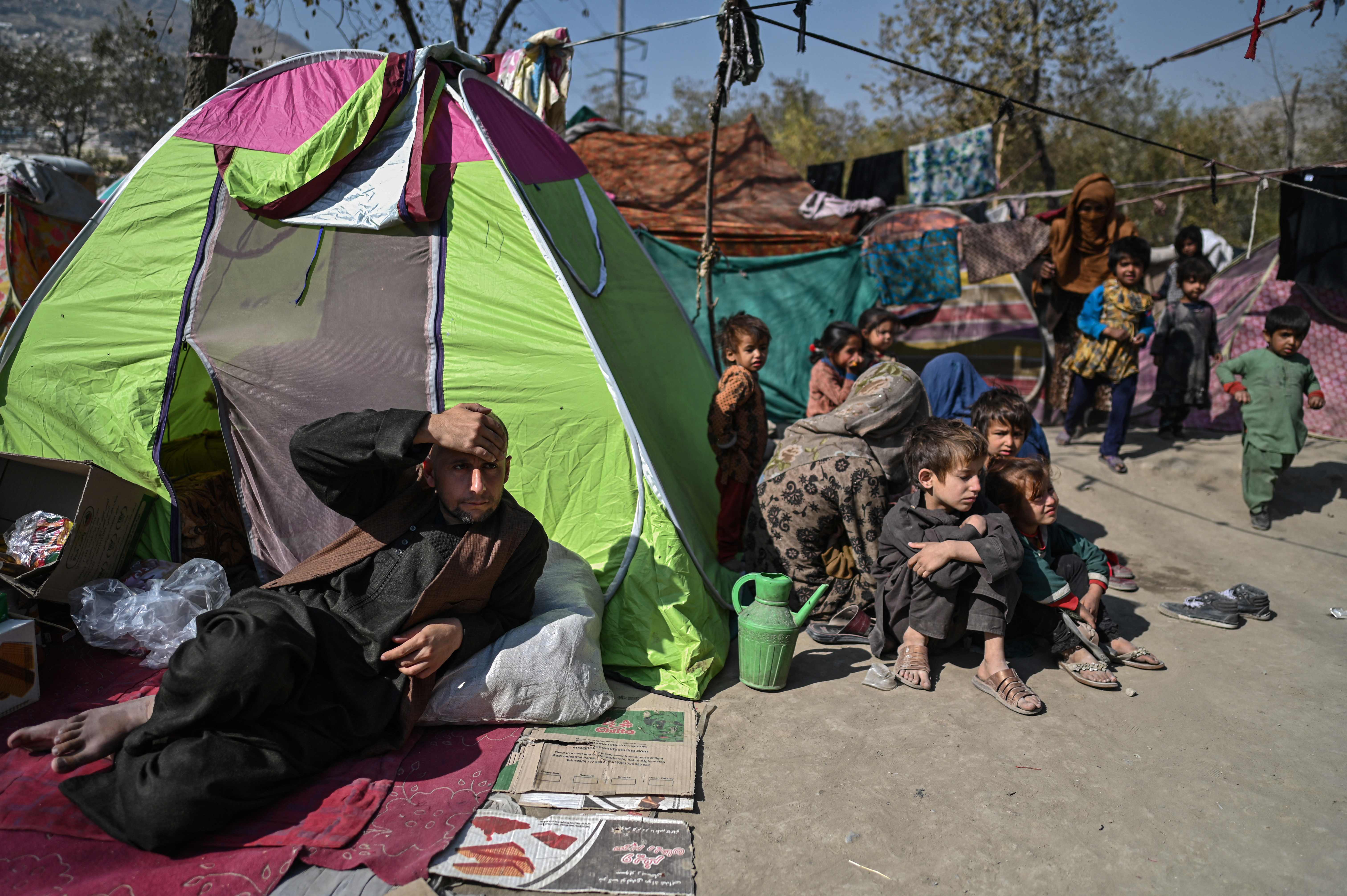 Flüchtlingslager in Kabul