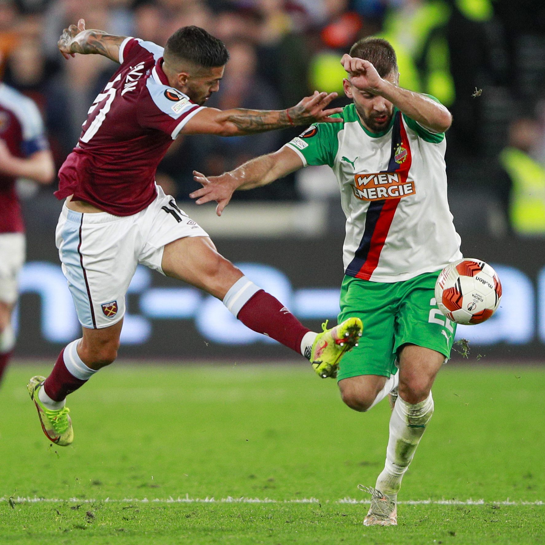 LIVE-Ticker zum Spiel Rapid Wien gegen West Ham United ab 18.45 Uhr.