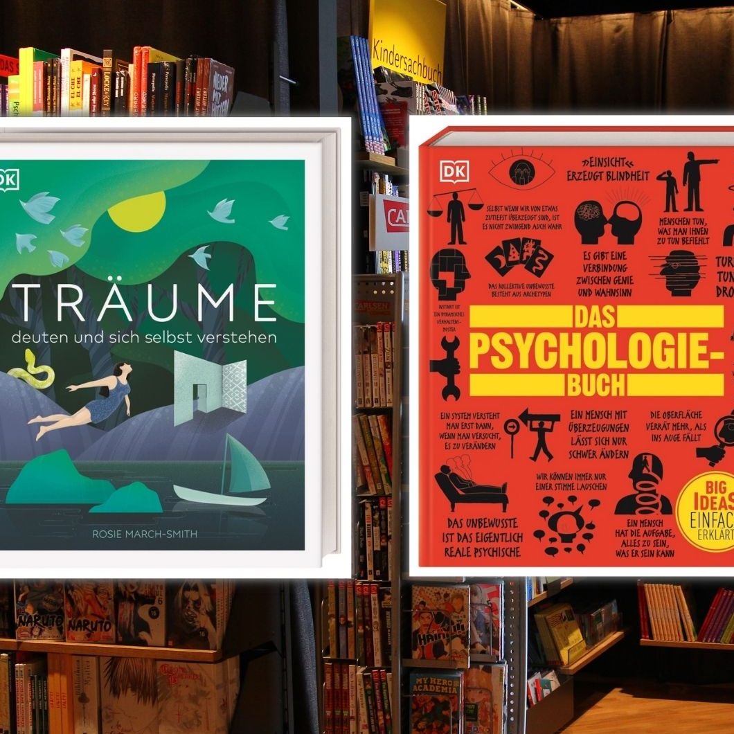 Die Bücher "Träume deuten und sich selbst verstehen" und "Big Ideas. Das Psychologie-Buch".