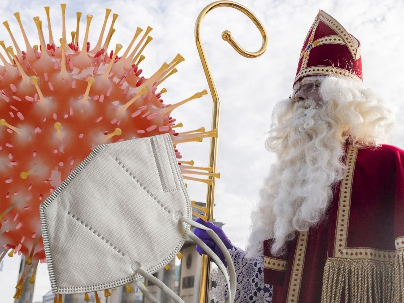 So könnte ein Nikolausbesuch im Lockdown ablaufen.