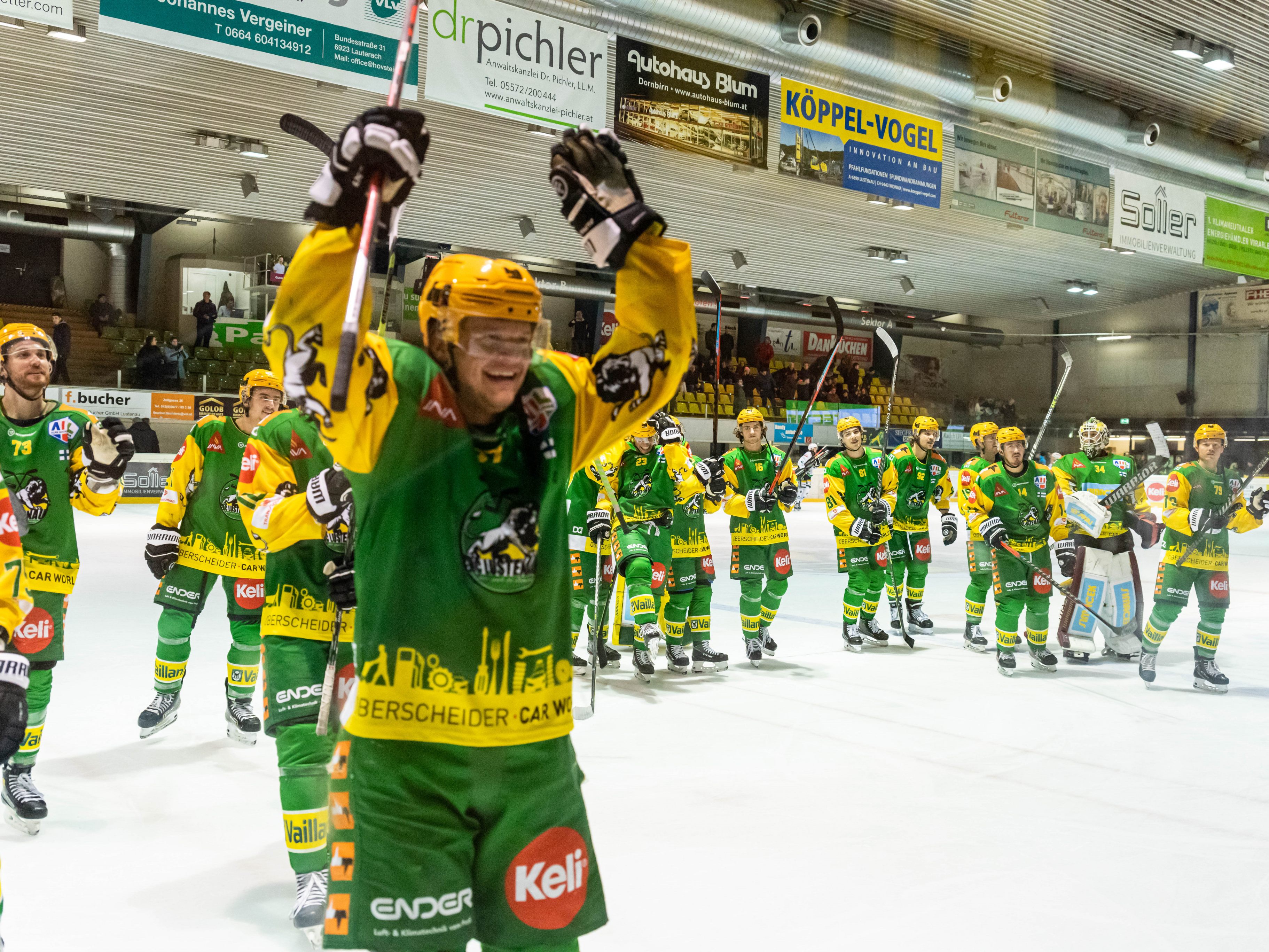 EHC Lustenau jubelt auch in Linz EHC Lustenau jubelt auch in Linz