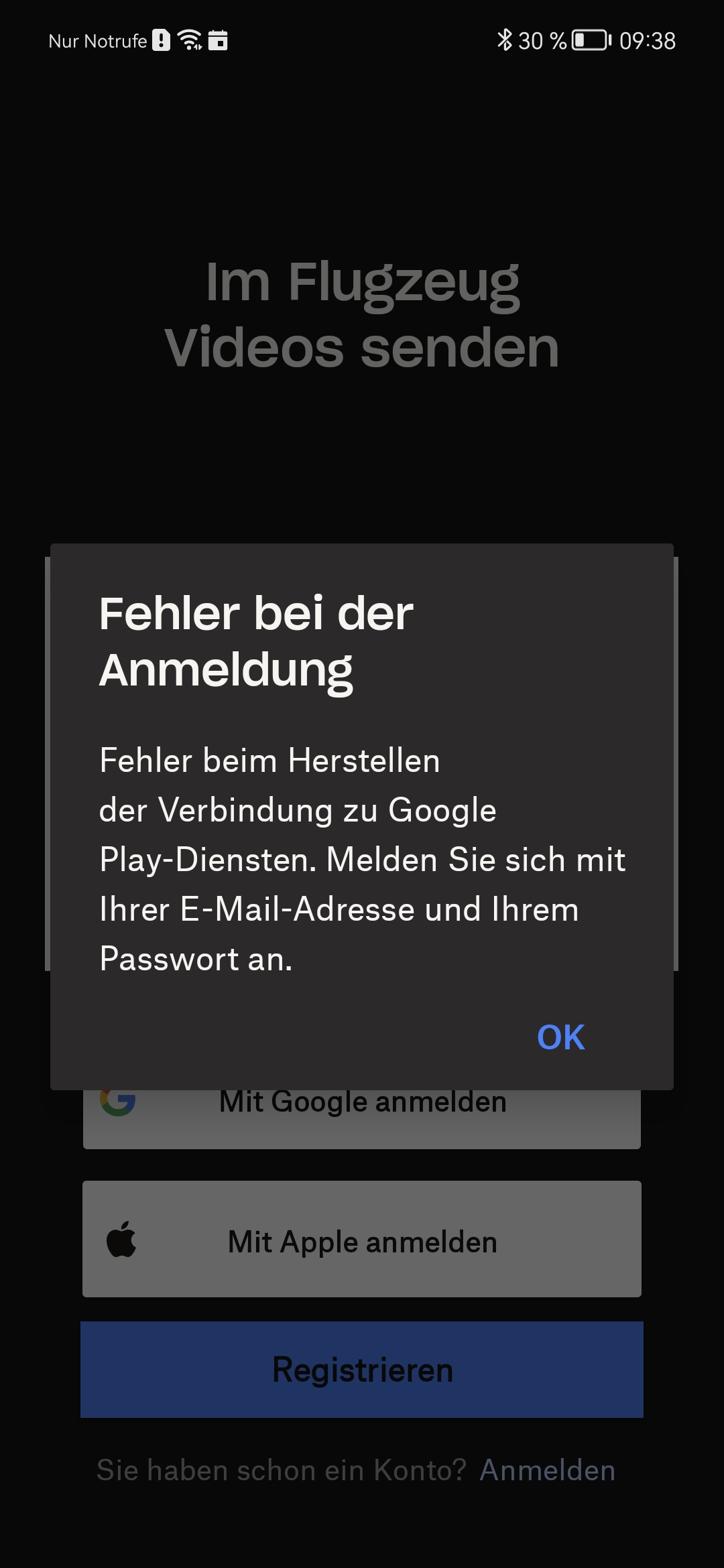 Das Fehlen der Google Play-Dienste merkt man