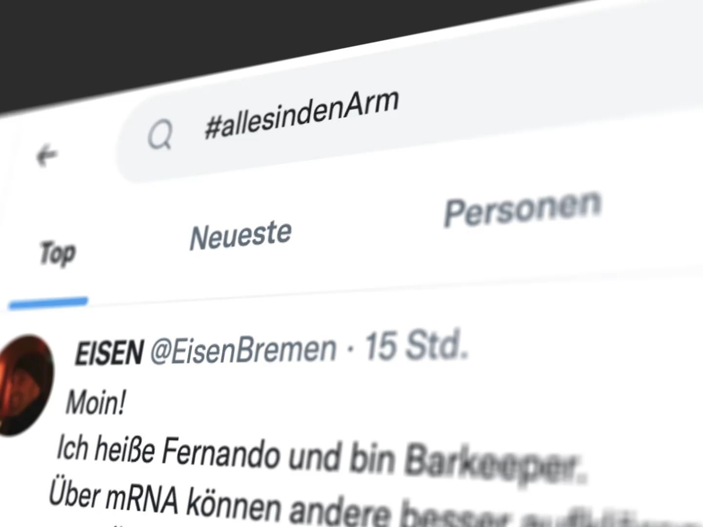 #allesindenarm: Unter diesem Hashtag wird aktuell zum Impfen aufgerufen #allesindenarm: Unter diesem Hashtag wird aktuell zum Impfen aufgerufen