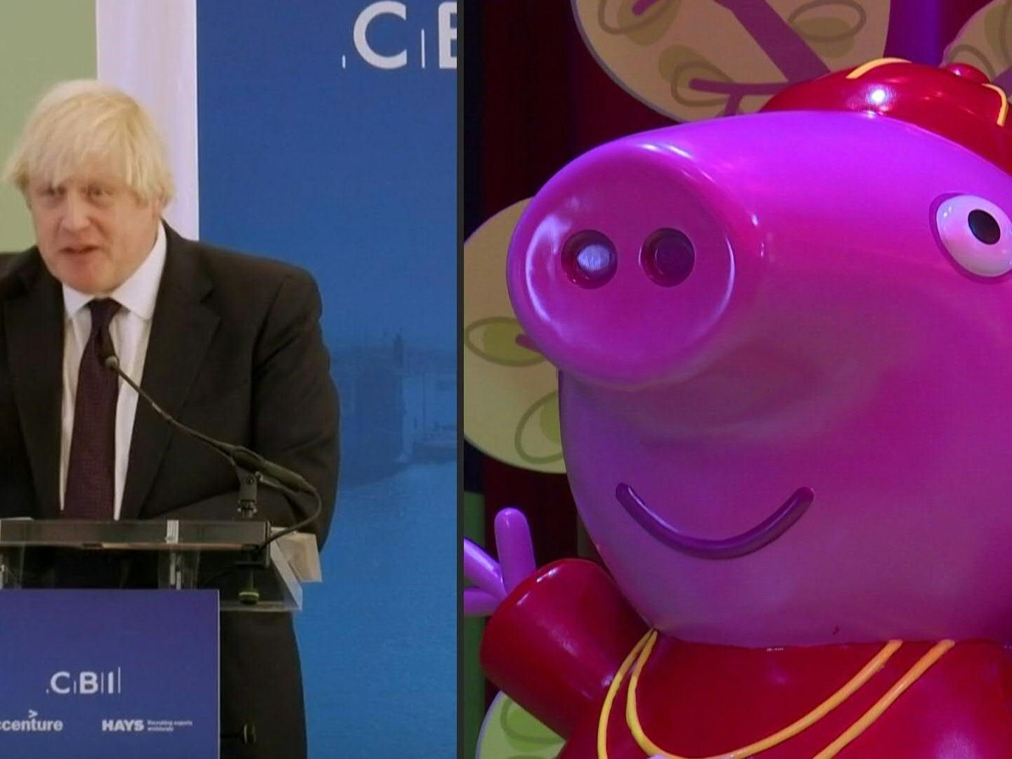 Der Druck auf Boris Johnson steigt nach seiner skurrilen Peppa Wutz-Rede Der Druck auf Boris Johnson steigt nach seiner skurrilen Peppa Wutz-Rede