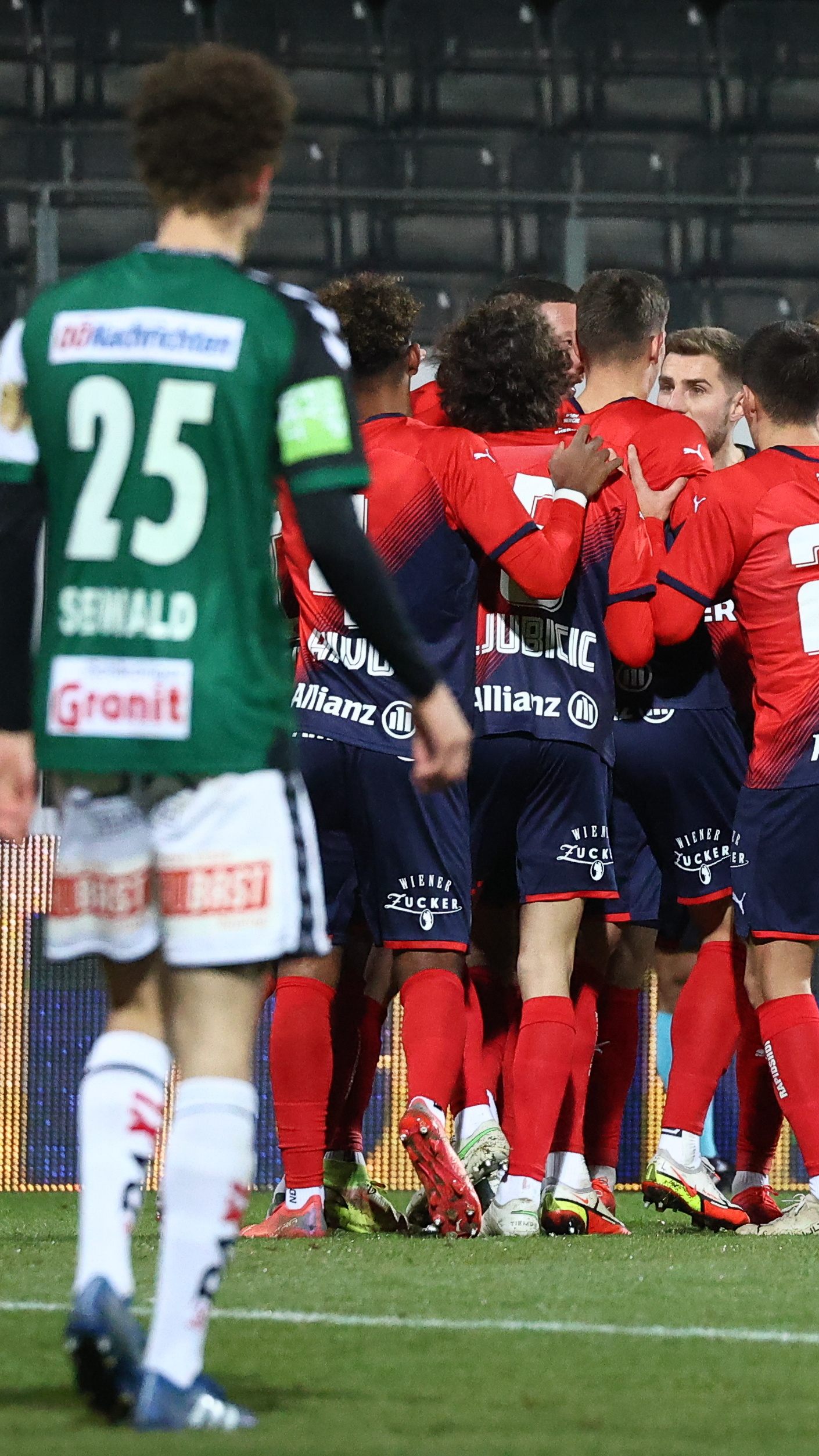 Rapid konnte kurz vor Spielschluss noch ausgleichen.