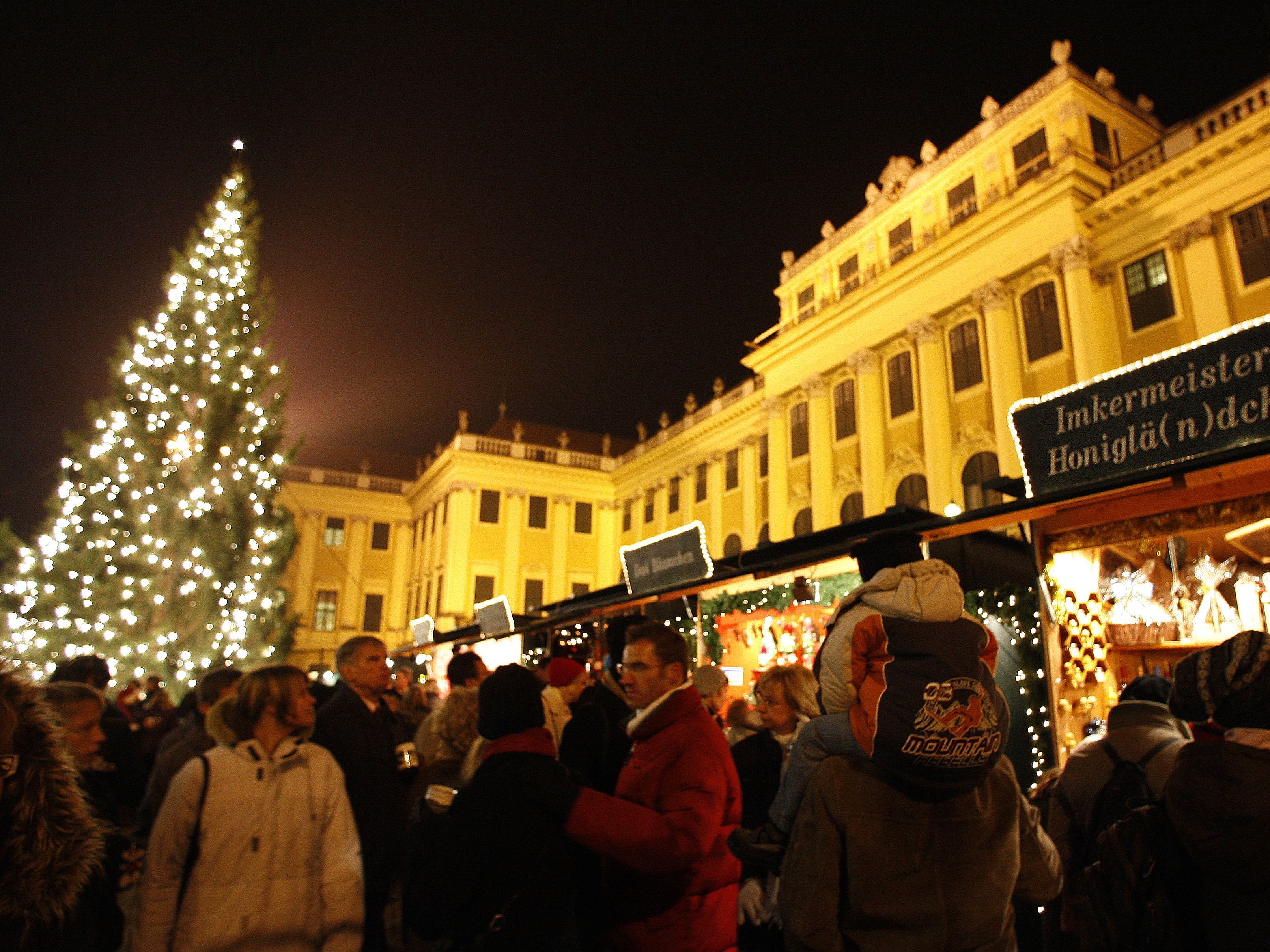 Beim Weihnachtsmarkt in Schönbrunn schlug ein 41-Jähriger einen Polizisten nieder.