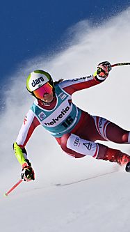 Puchner im Training in Val d'Isere Schnellste