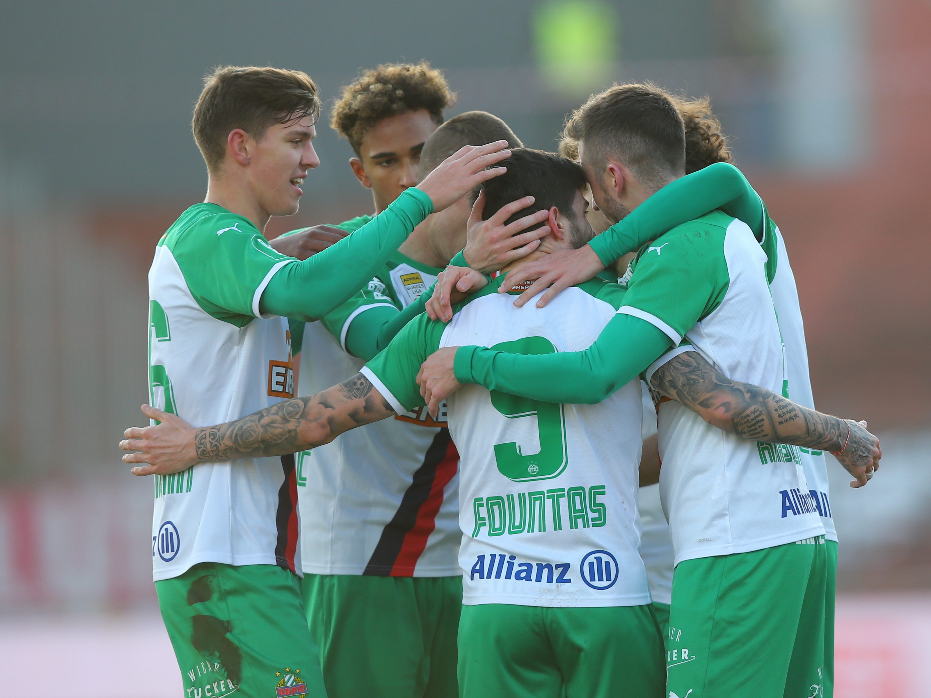 Rapid konnte bei Admira wichtige Punkte holen.