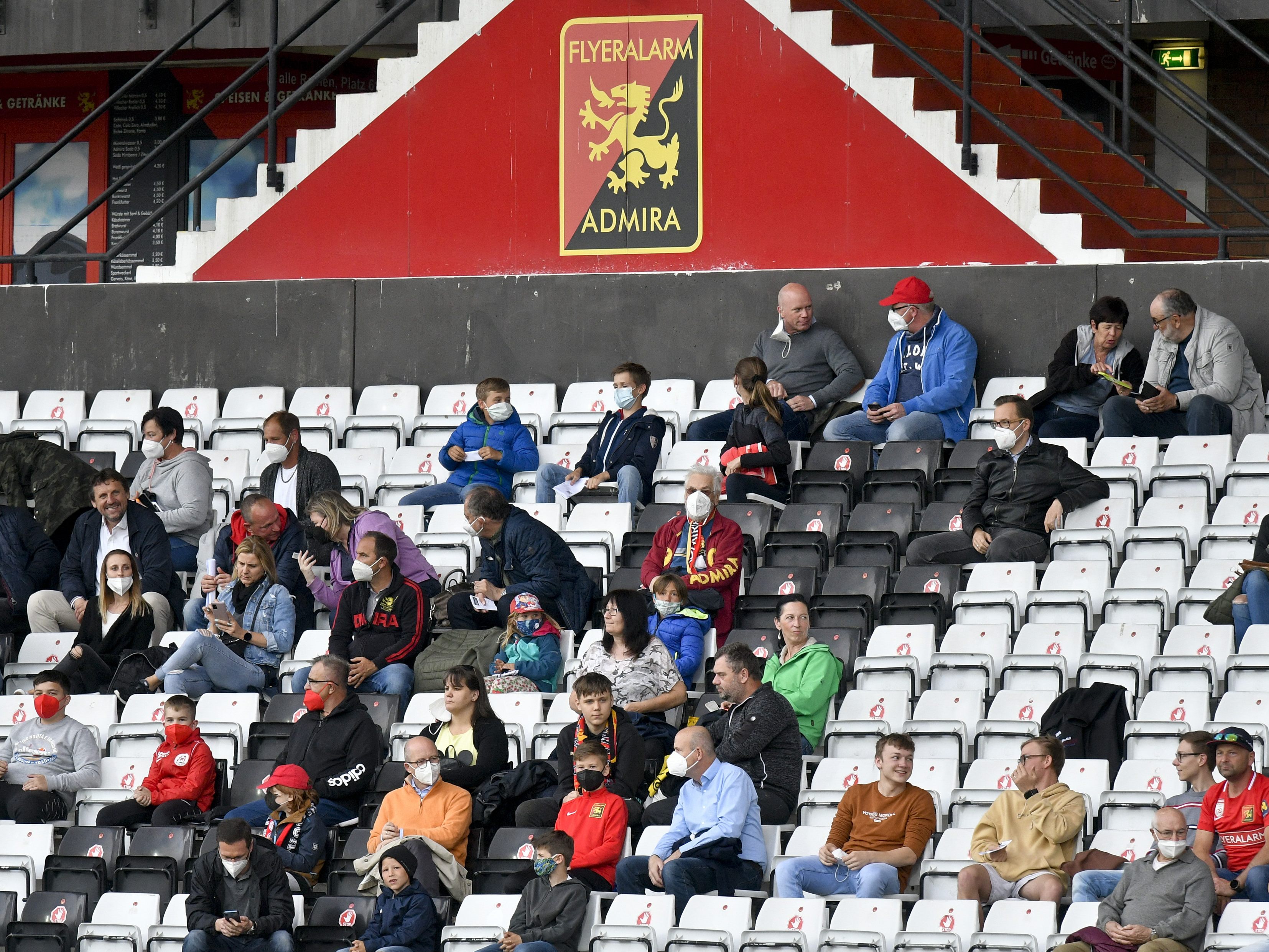 Bundesliga-Match Admira gegen Rapid findet vor Zuschauern statt. Bundesliga-Match Admira gegen Rapid findet vor Zuschauern statt.
