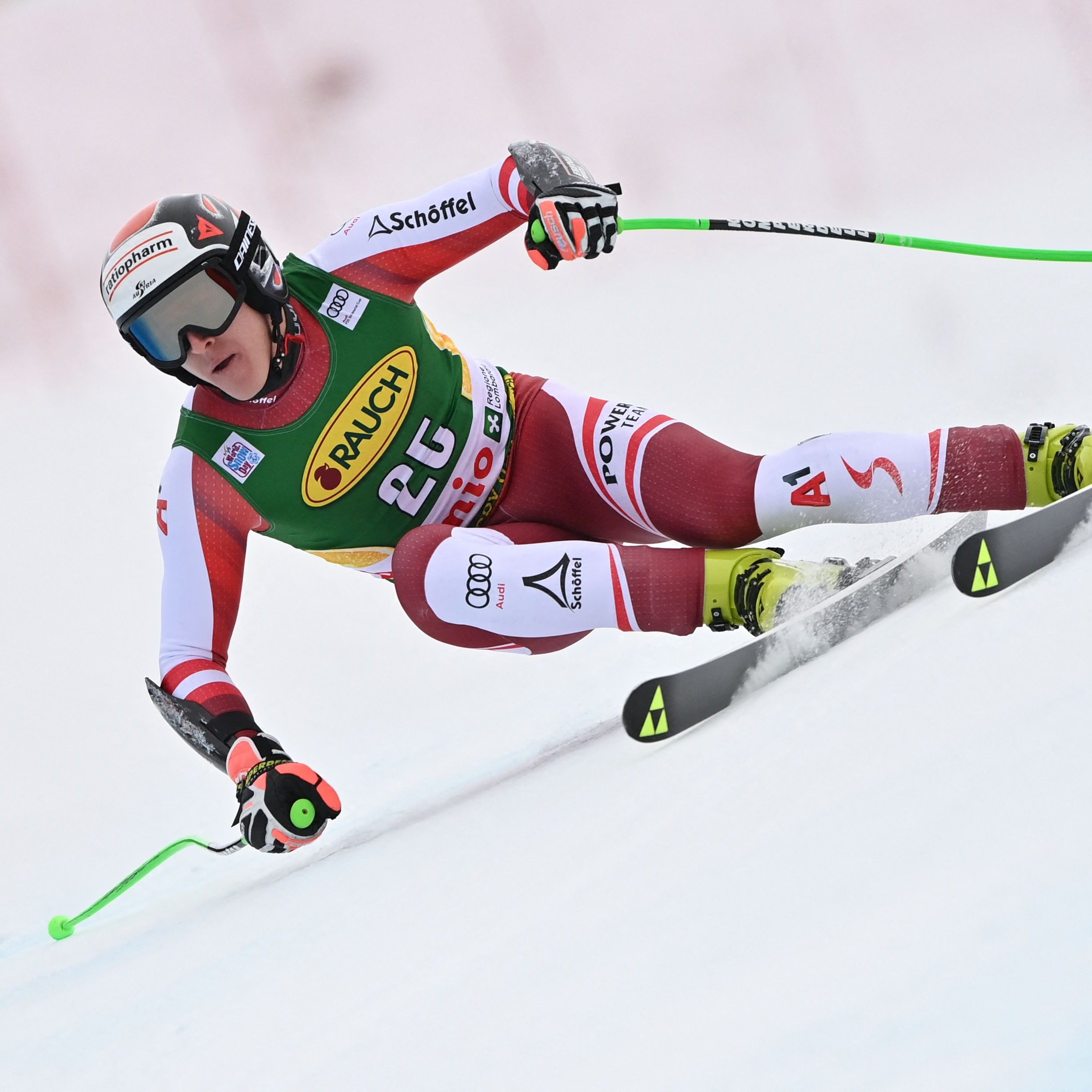 Raphael Haaser schaffte es im Super G auf Rang 2.