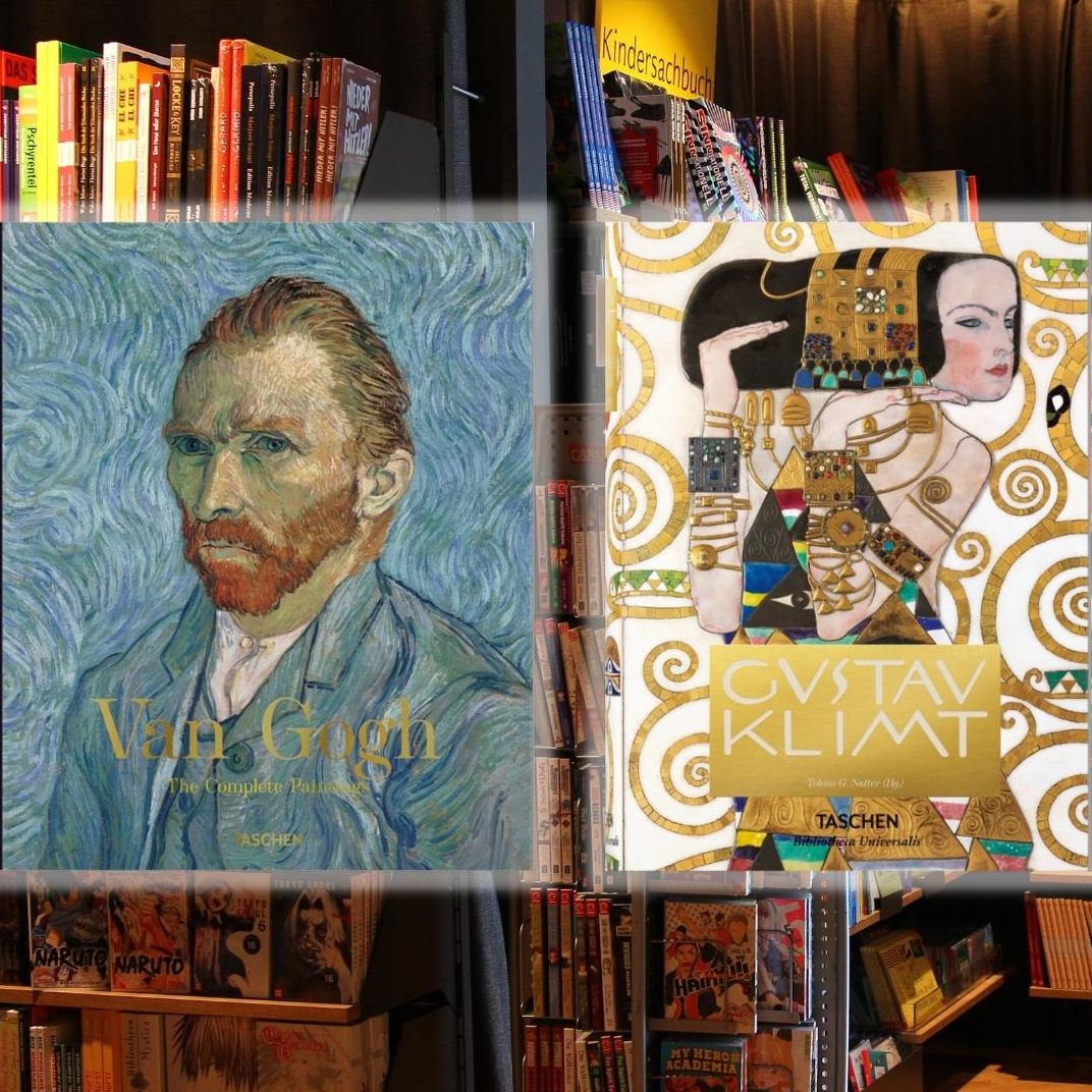"Van Gogh. Sämtliche Gemälde" und "Gustav Klimt. Sämtliche Gemälde".
