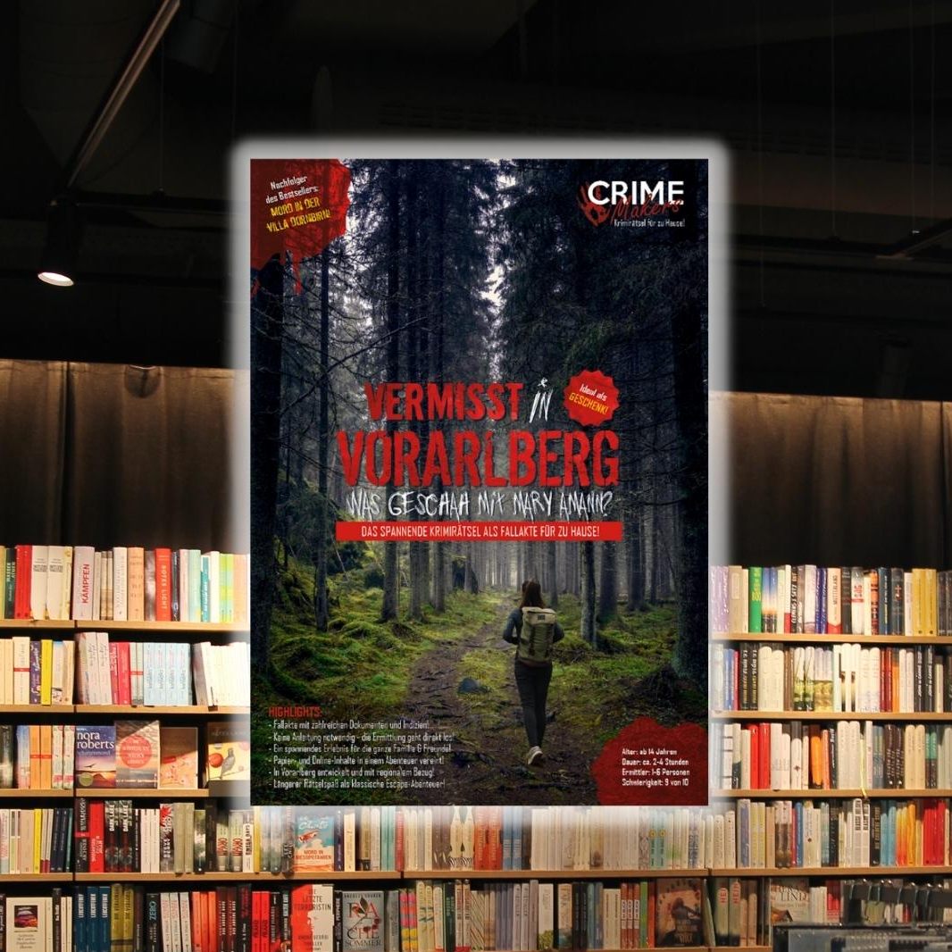 Das Krimirätsel "Vermisst in Vorarlberg"
