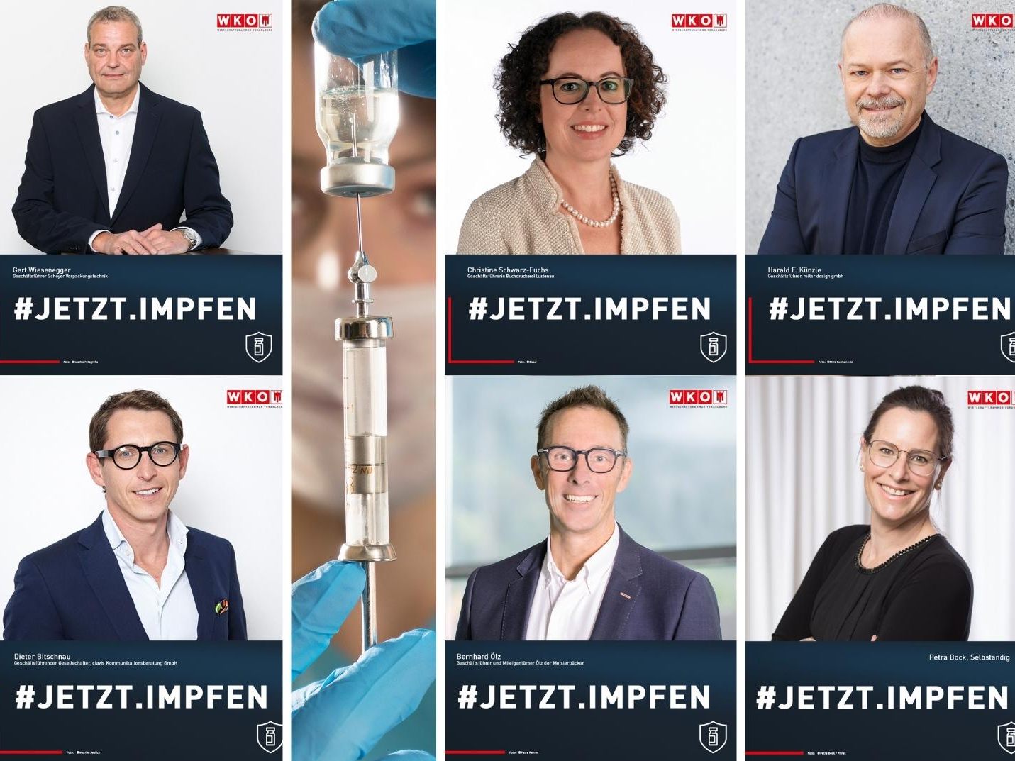 Diese Unternehmer setzen ein Zeichen und beteiligen sich an der Aktion #jetztimpfen. Diese Unternehmer setzen ein Zeichen und beteiligen sich an der Aktion #jetztimpfen.