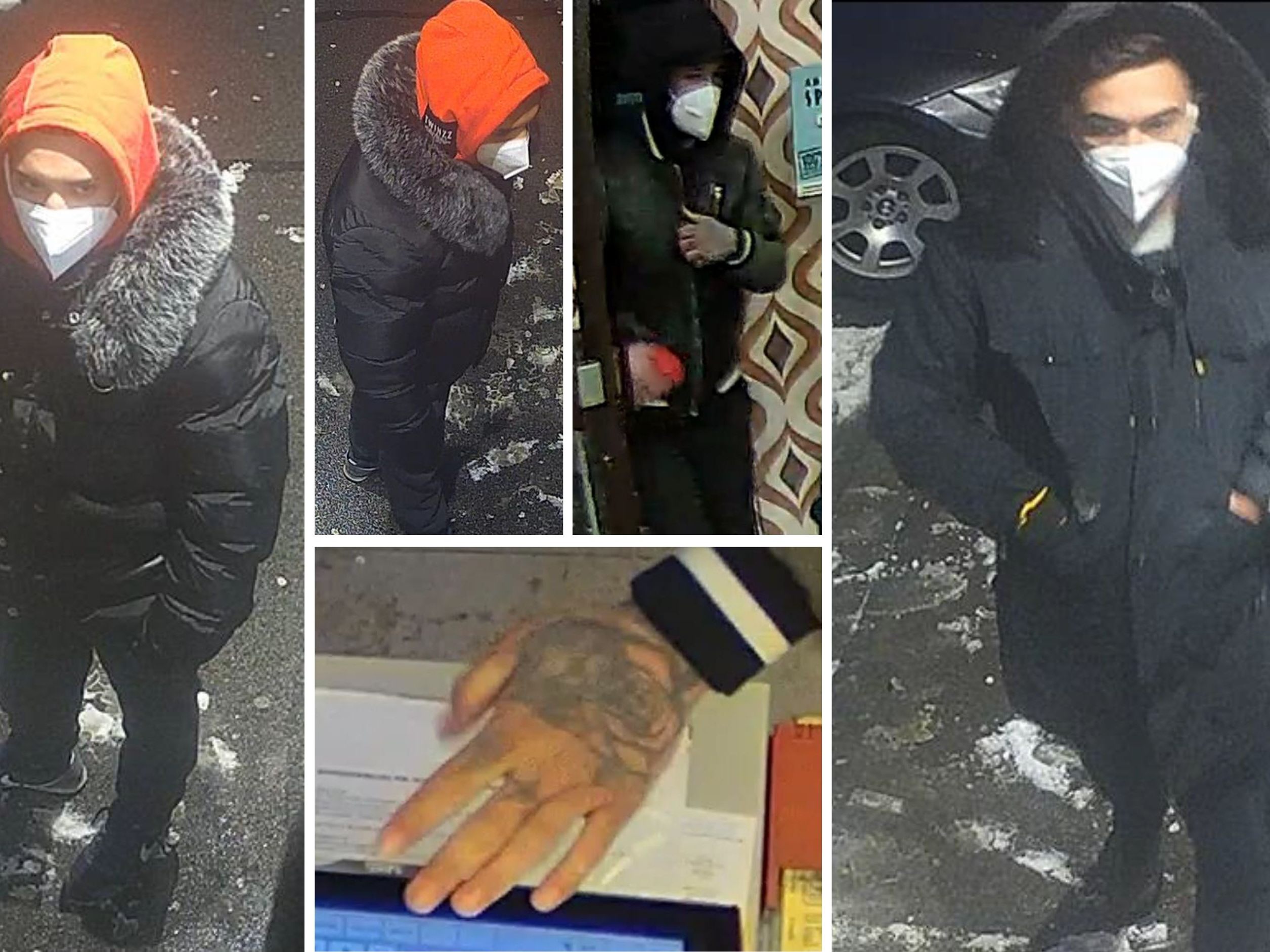 Diese drei Männer werden von der Polizei wegen Verdacht eines versuchten Raubmordes in einer Trafik in Wien-Fünfhaus gesucht. Diese drei Männer werden von der Polizei wegen Verdacht eines versuchten Raubmordes in einer Trafik in Wien-Fünfhaus gesucht.