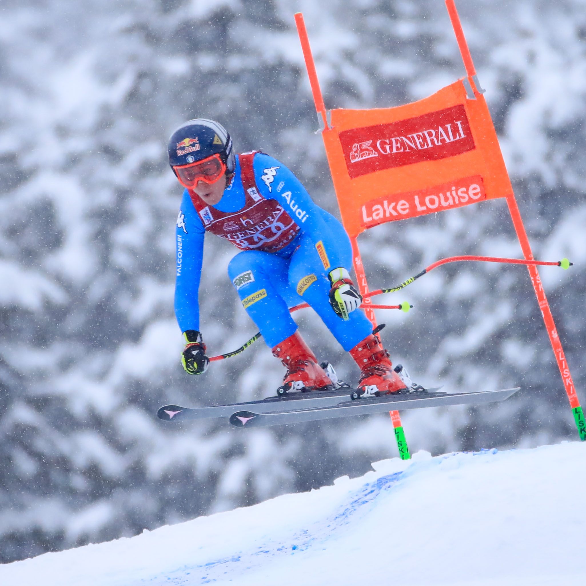 Sofia Goggia, die Siegerin der beiden Abfahrten in Lake Louise.