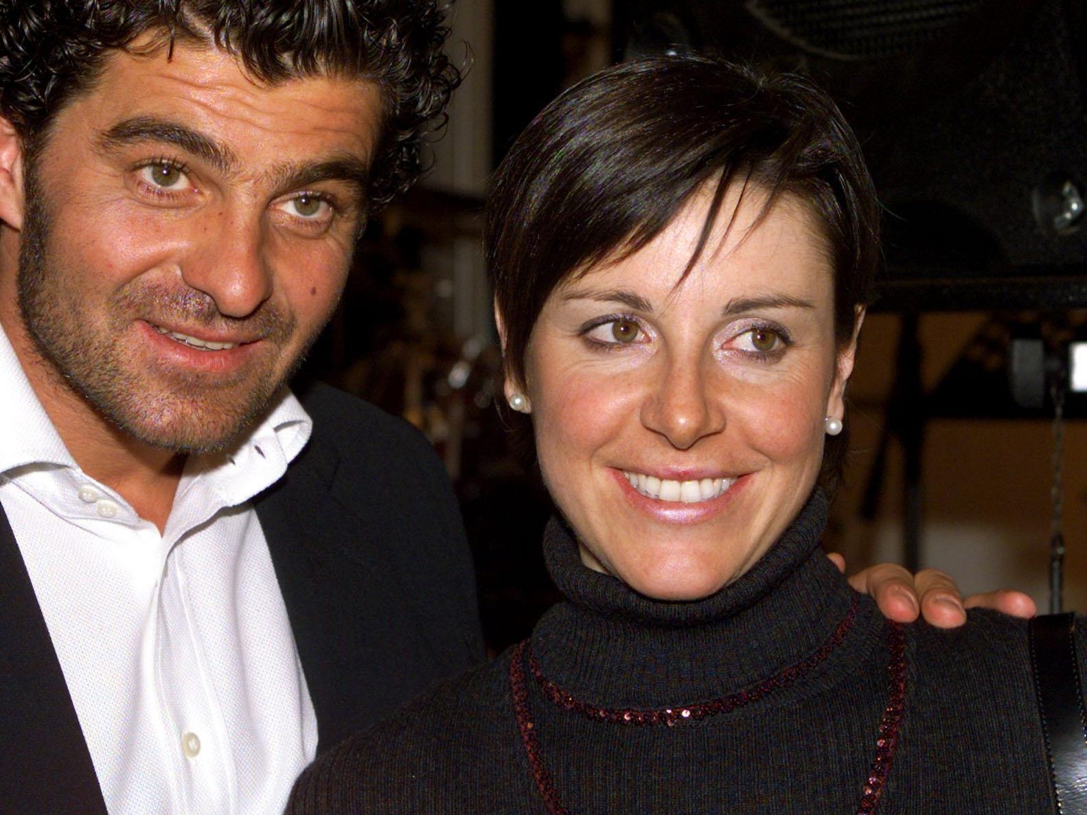 Bild aus dem Jahr 2000: Compagnoni mit Albert Tomba. Bild aus dem Jahr 2000: Compagnoni mit Albert Tomba.
