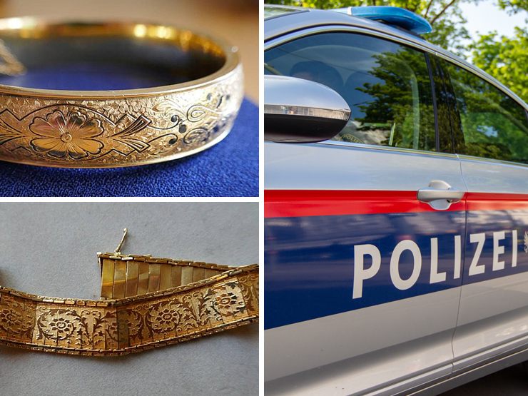 Unter dem Diebesgut befinden sich auch mehrere Goldarmringe.