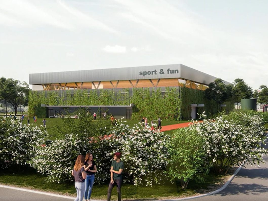 So soll die neue Sport & Fun-Halle aussehen. So soll die neue Sport & Fun-Halle aussehen.