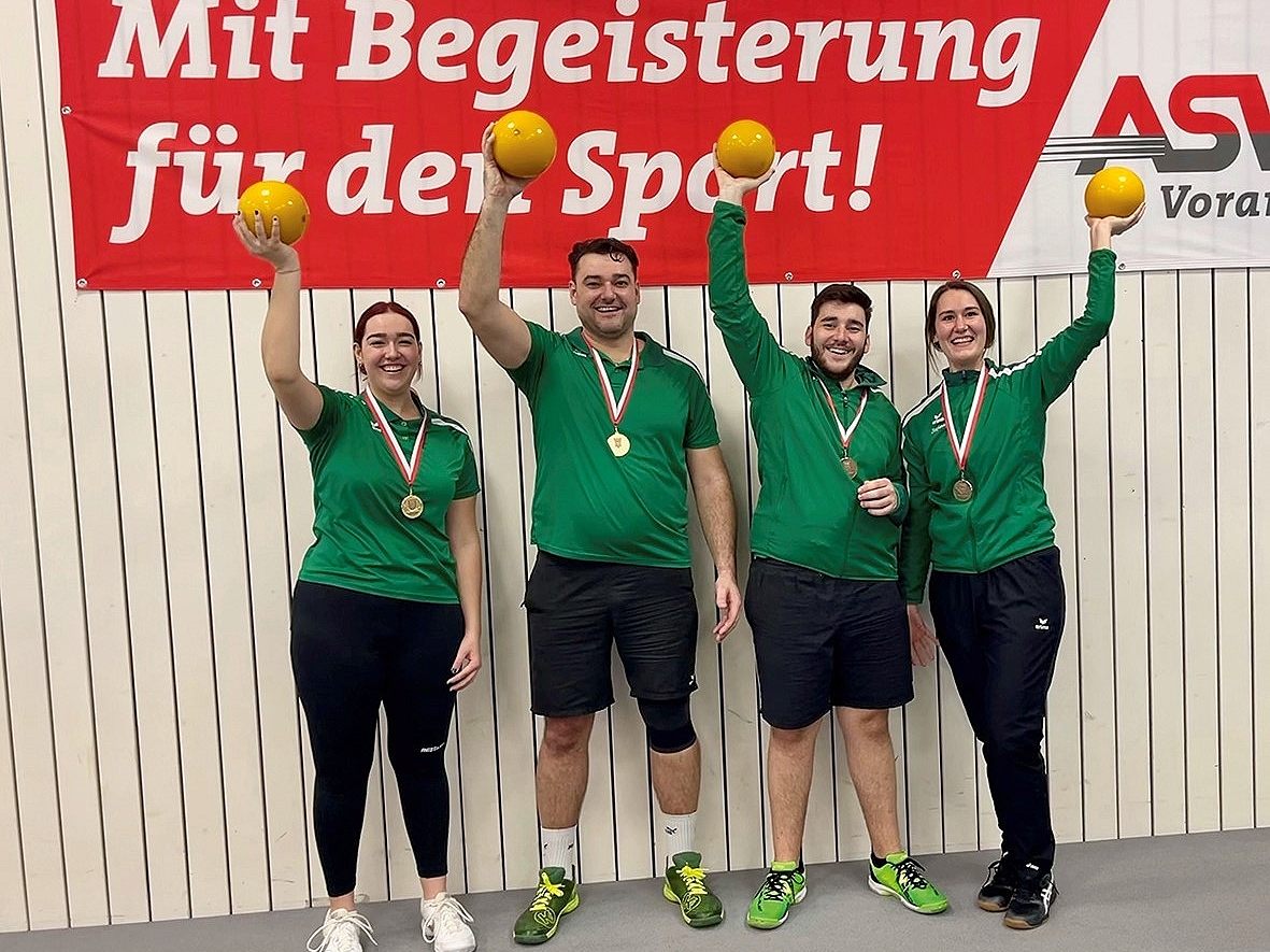 Das Tandem-Team mit Chiara Feher, Kristian Feher, Marcel Wüschner und Steffi Wüschner.
