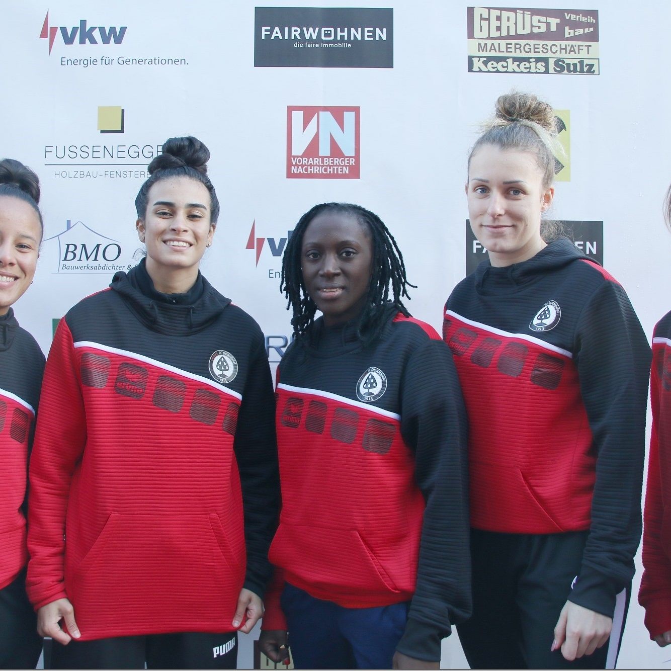 Neues Quintett beim FC Dornbirn Frauen.