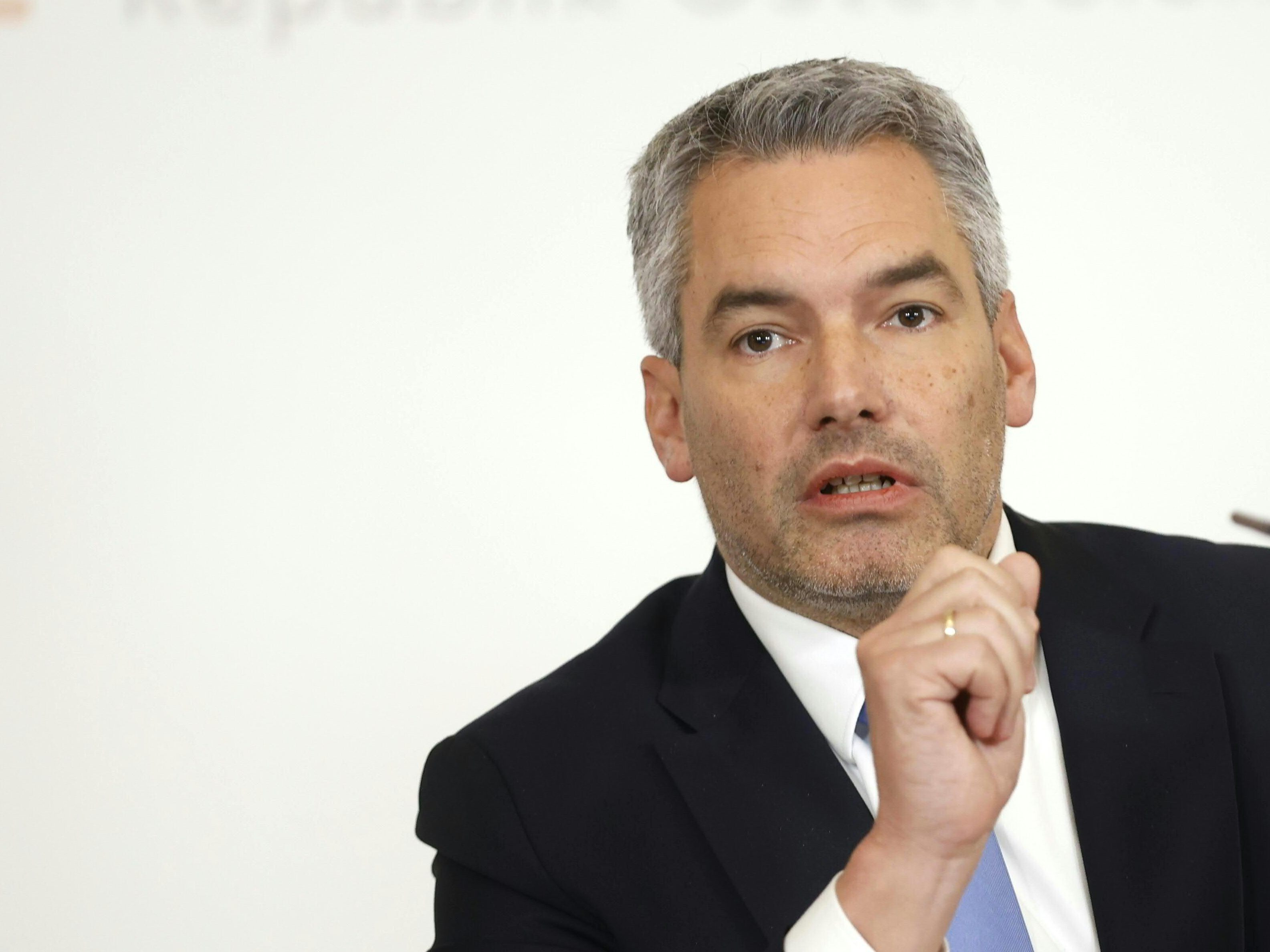 Kanzler Nehammer spricht sich erneut für die Impfpflicht aus. Kanzler Nehammer spricht sich erneut für die Impfpflicht aus.