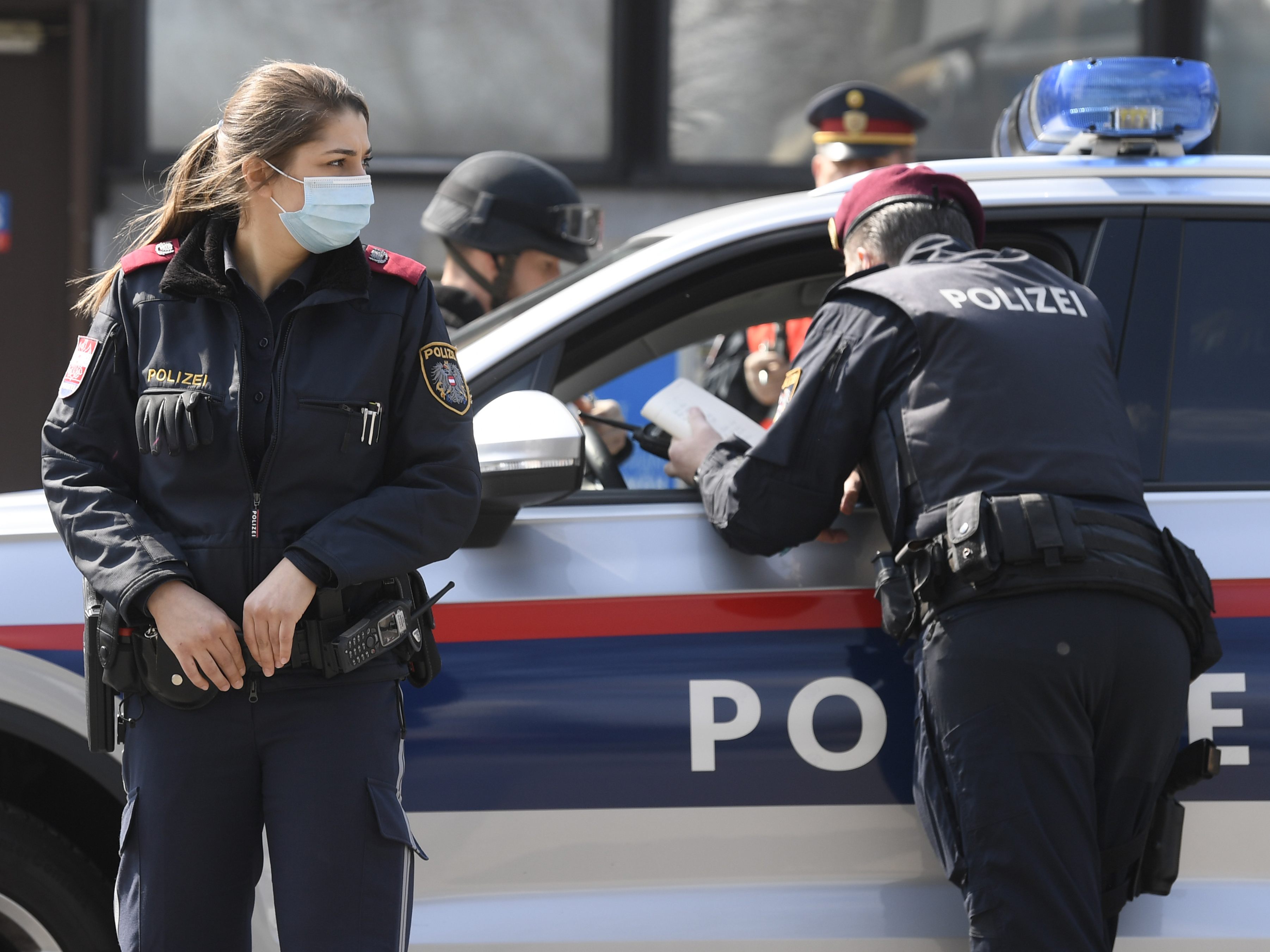 Polizeieinsatz in einer Klinik in Wien-Ottakring. Polizeieinsatz in einer Klinik in Wien-Ottakring.