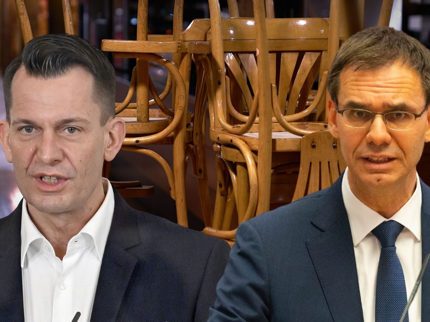 Wallner und Mückstein sind sich in Sachen Sperrstunde derzeit nicht einig.