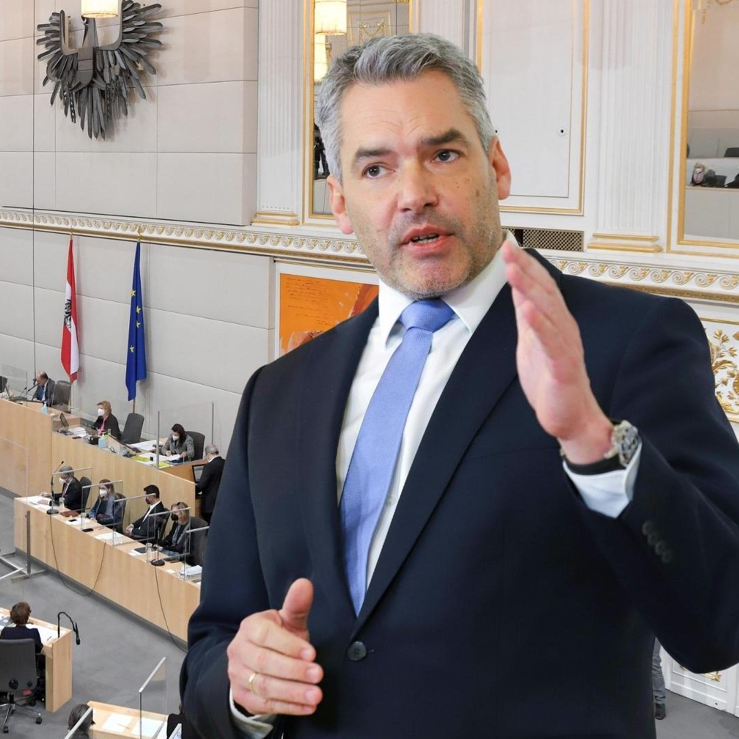 Nationalratssitzung zu Impfpflicht und Steuerreform.