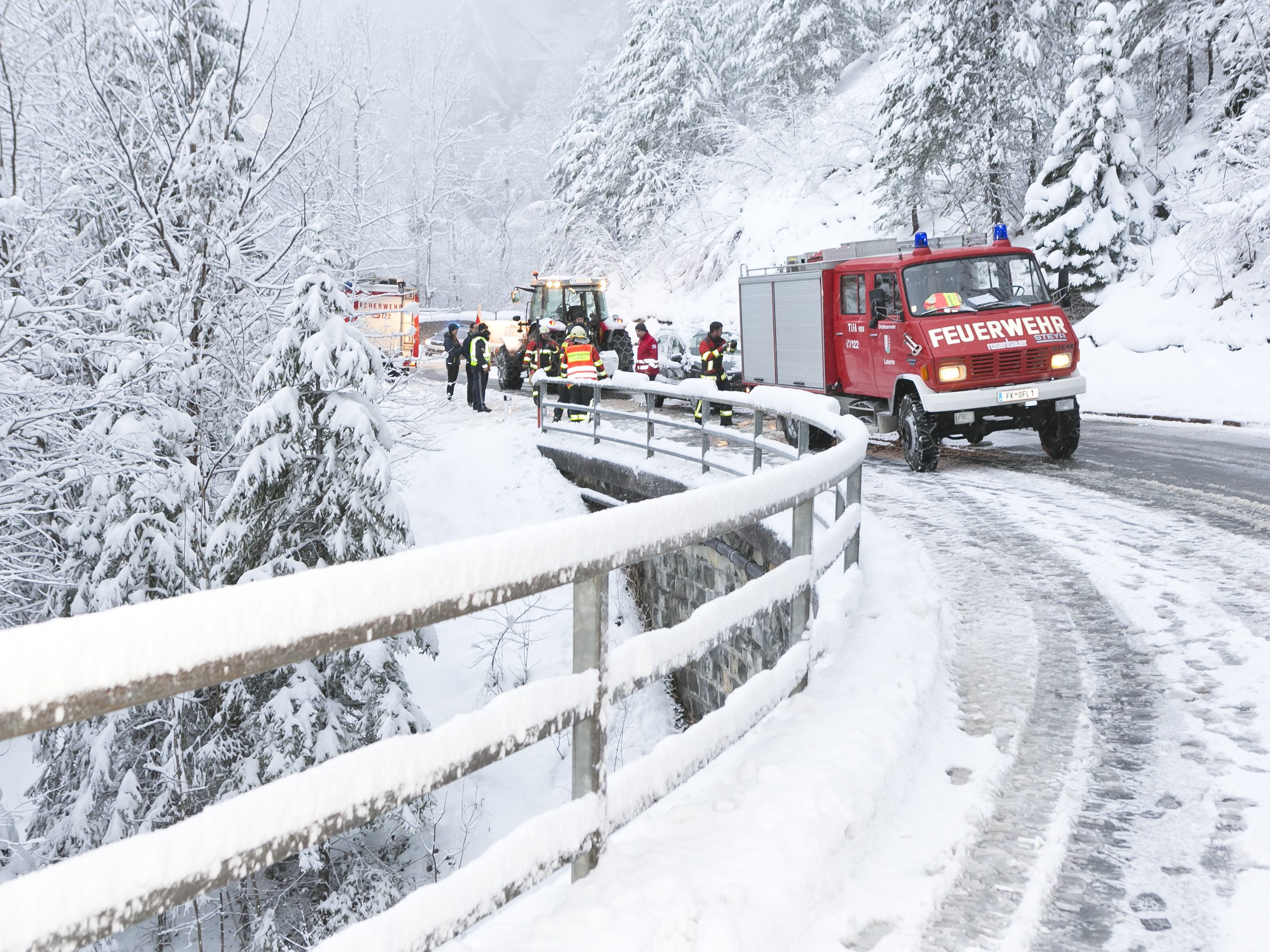 Technischer Einsatz Feuerwehr Laterns am 16.3.2021.
