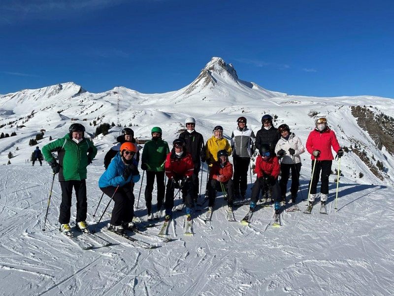 PVÖ-Wintersportler auf Schitag in Damüls