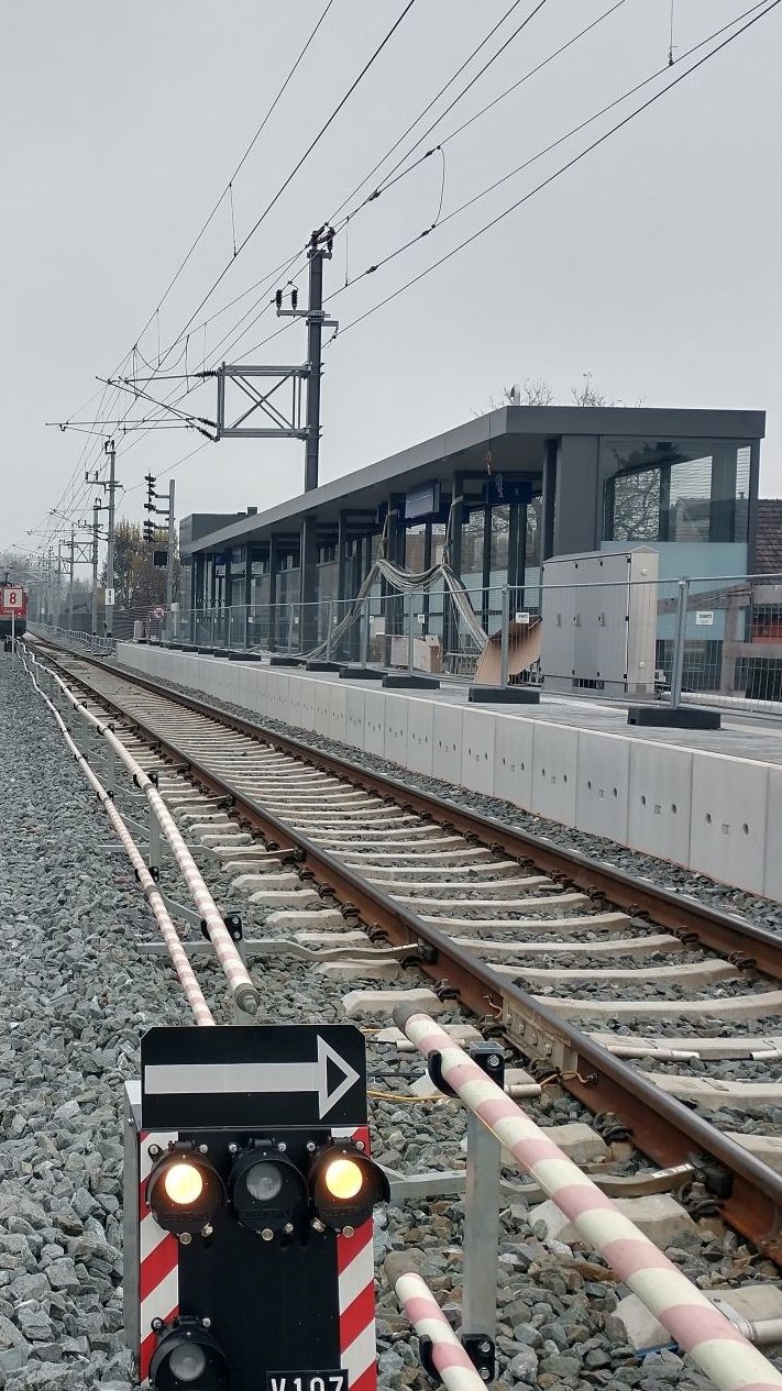 Strecke Lustenau - Lauterach.