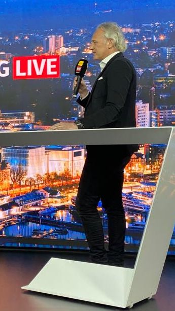 Präsident Martin Ohneberg im Studio von Vorarlberg LIVE