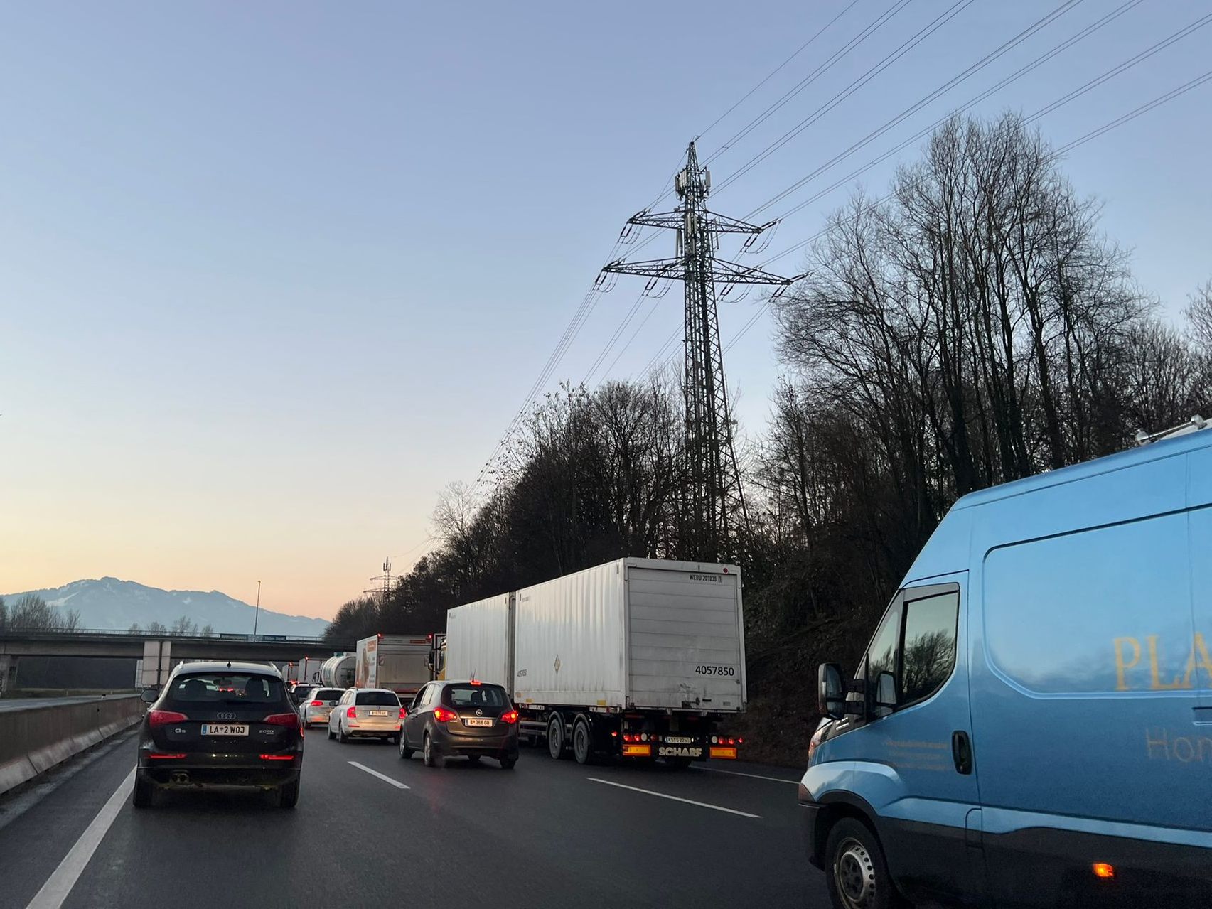 Stau im Frühverkehr