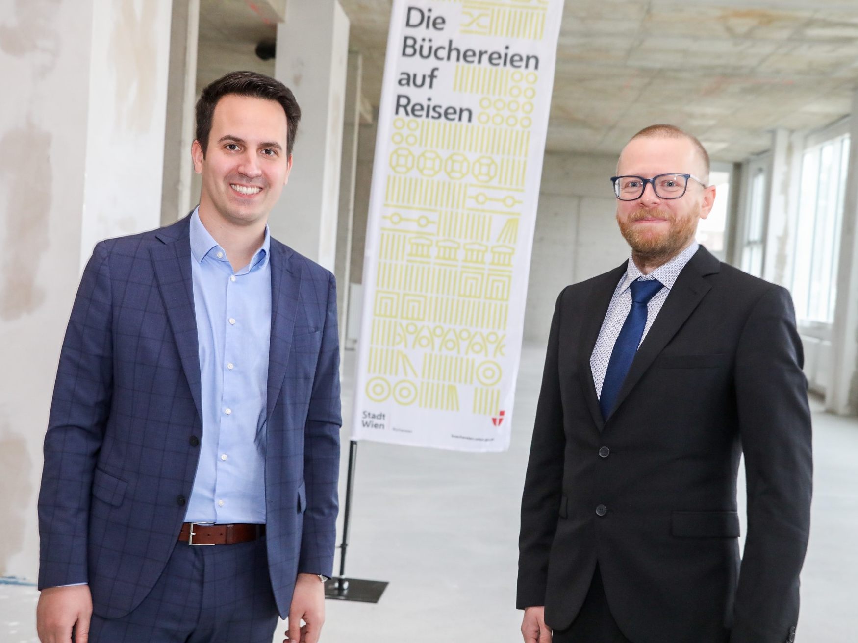 Pöckl mit Vizebürgermeister Christoph Wiederkehr.