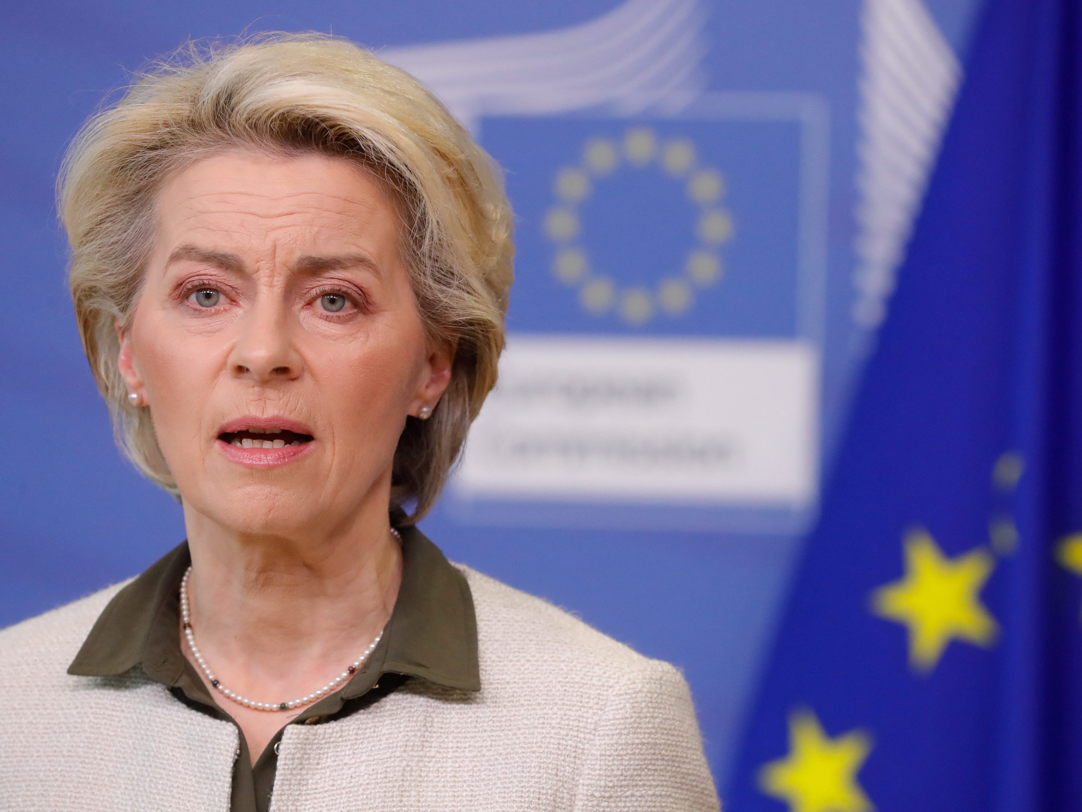 Von der Leyen sprach sich für den EU-Beitritt der Ukraine aus.