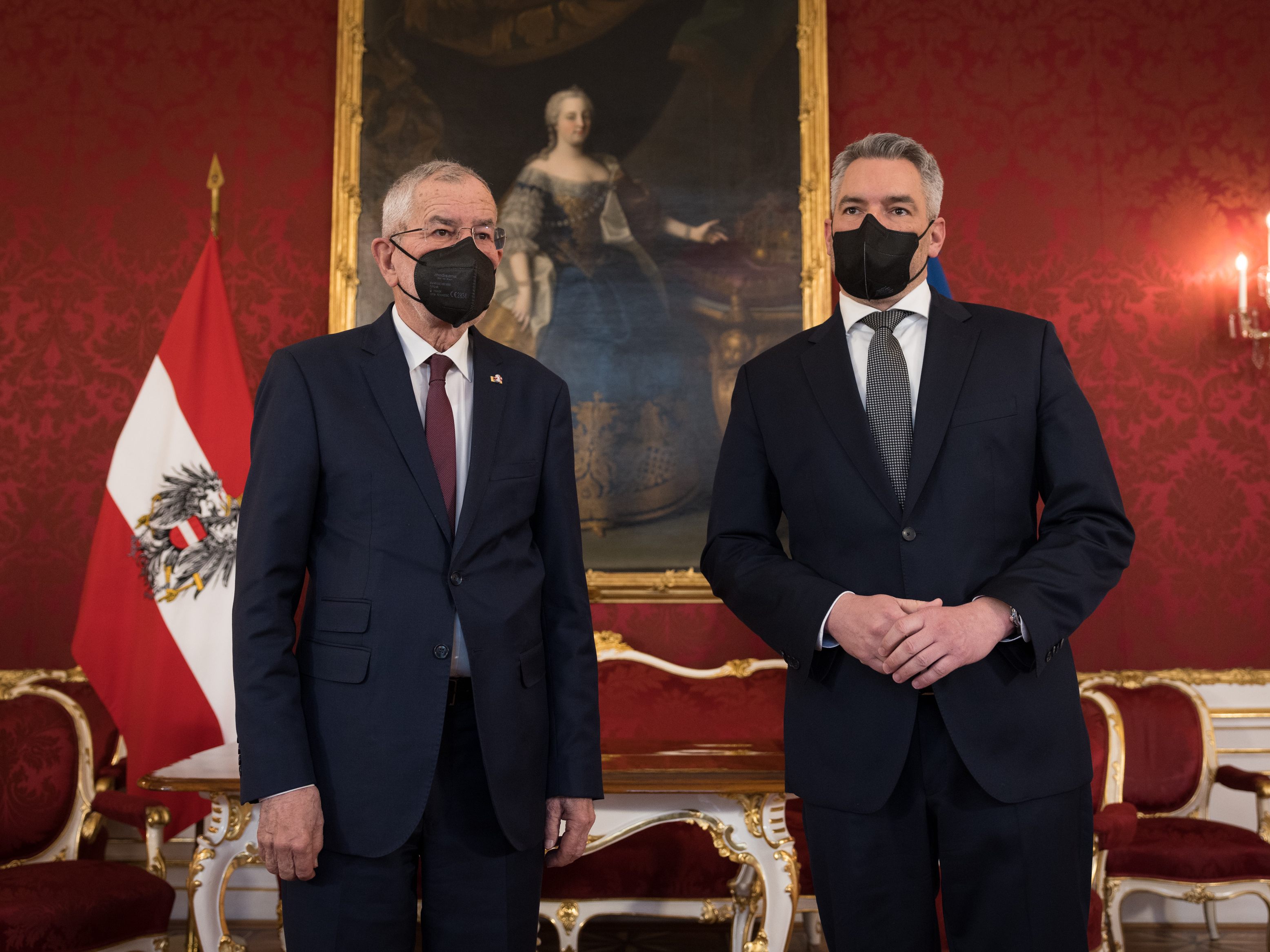 Nehammer und Van der Bellen berieten über die aktuelle Lage in der Ukraine.