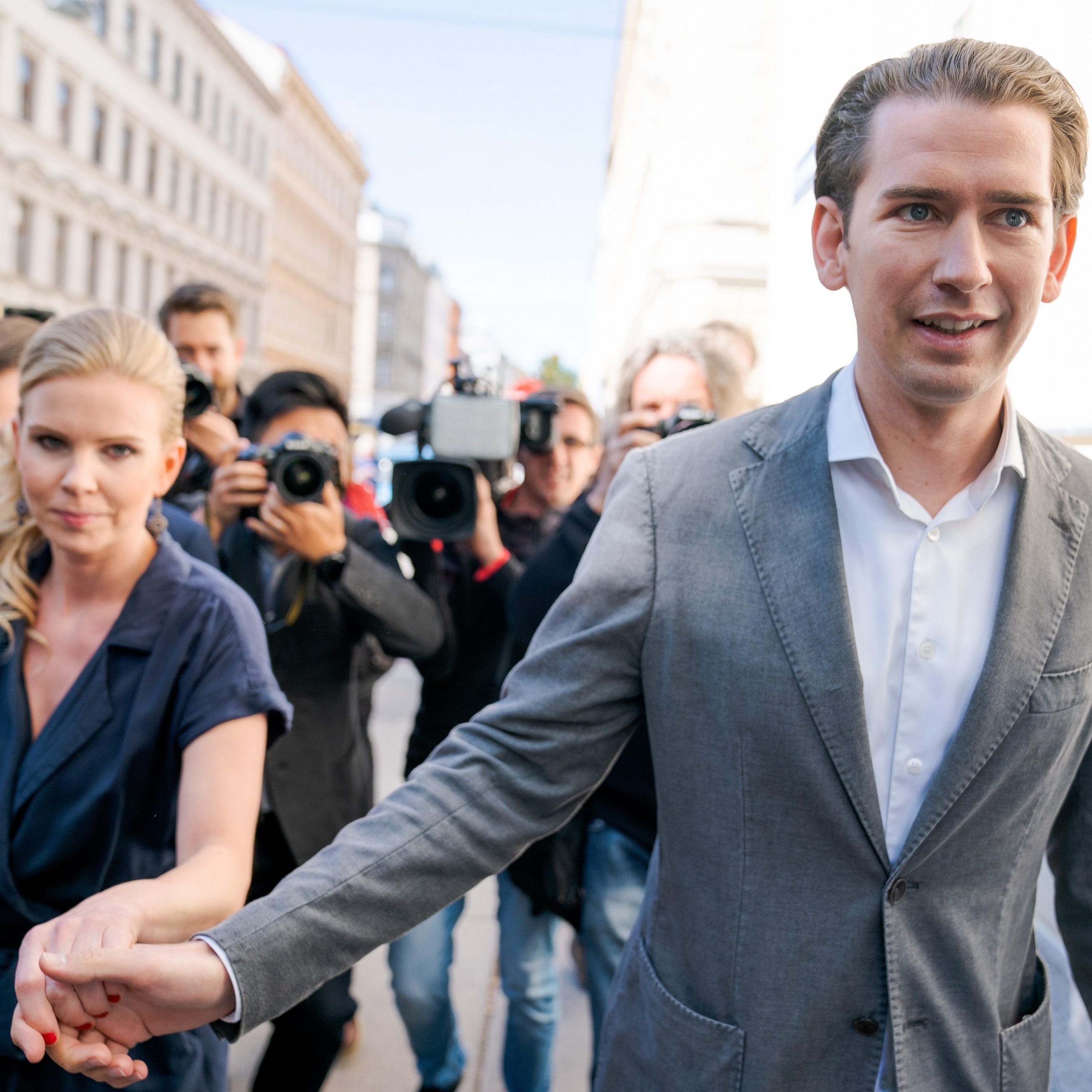 Ex-Bundeskanzler Sebastian Kurz (ÖVP) mit Lebensgefährtin Susanne Thier.