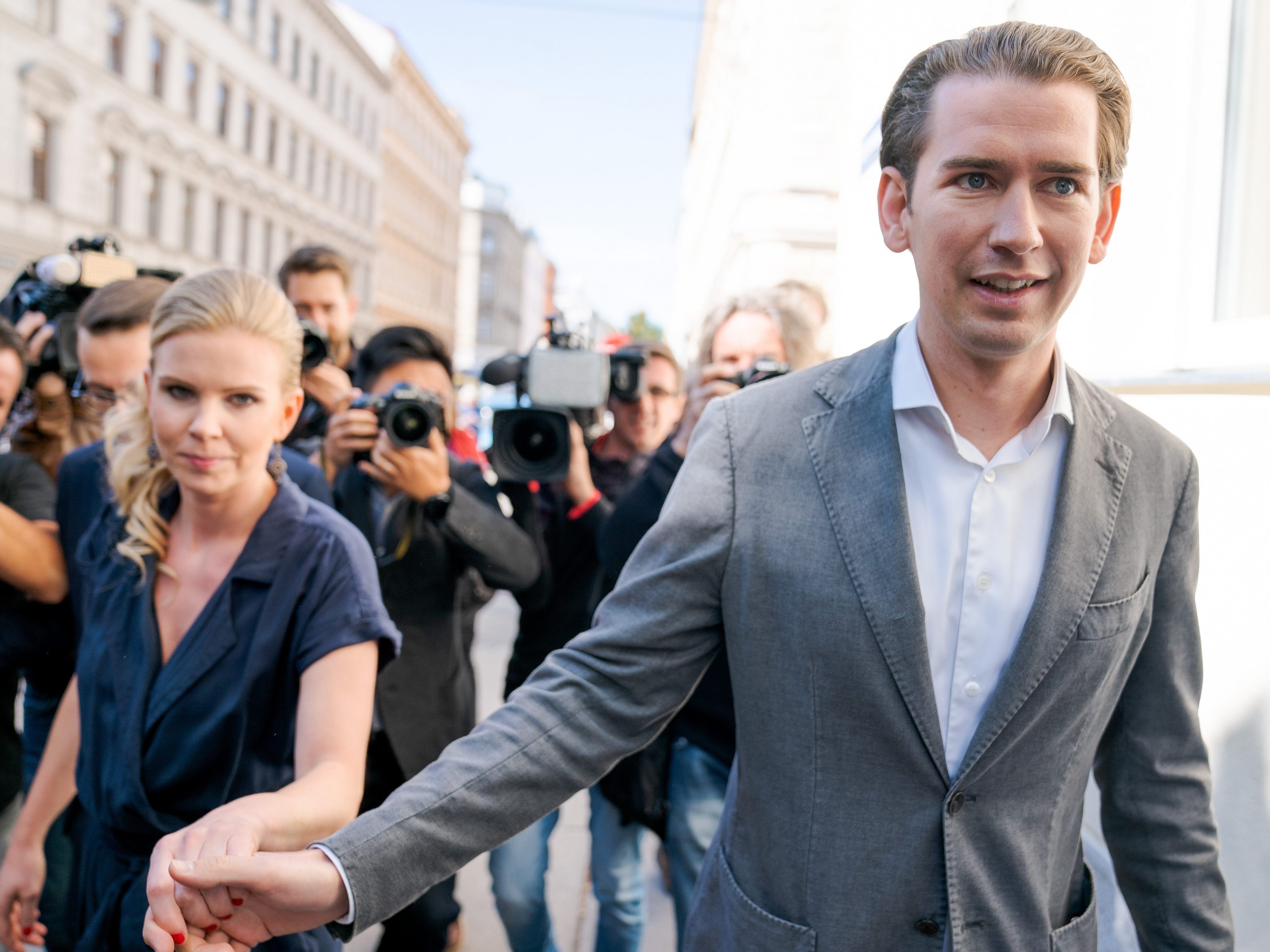 Ex-Bundeskanzler Sebastian Kurz (ÖVP) mit Lebensgefährtin Susanne Thier.