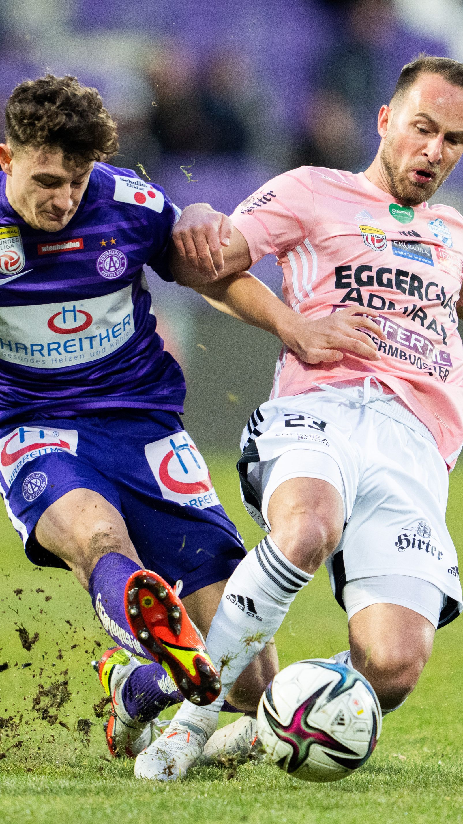 Austria Wien feierte im Heimspiel gegen TSV Hartberg einen verdienten Sieg.