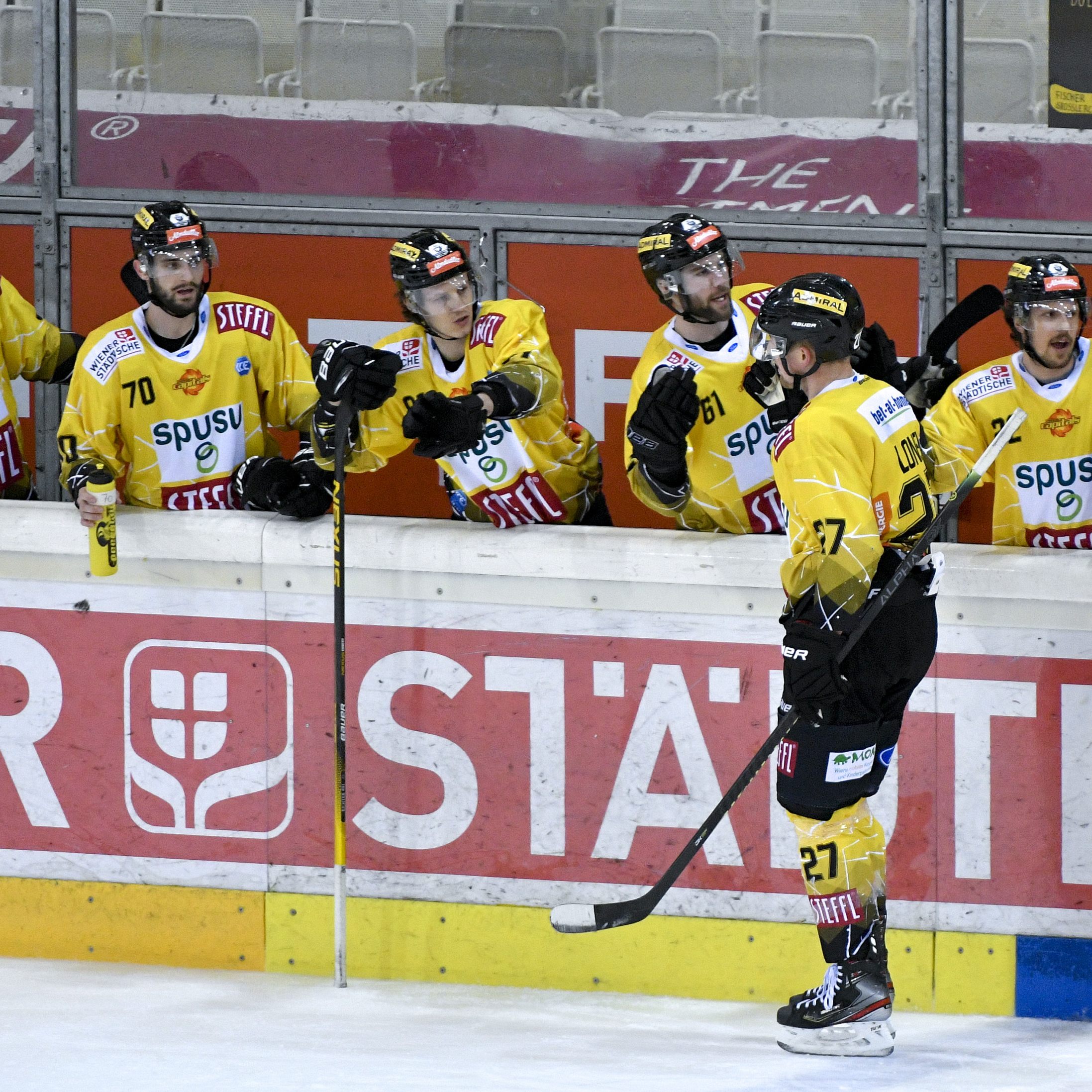 Beste Karten auf die noch freien Play-off-Plätze haben die Capitals als Vierte und die Pustertal Wölfe als Fünfte.
