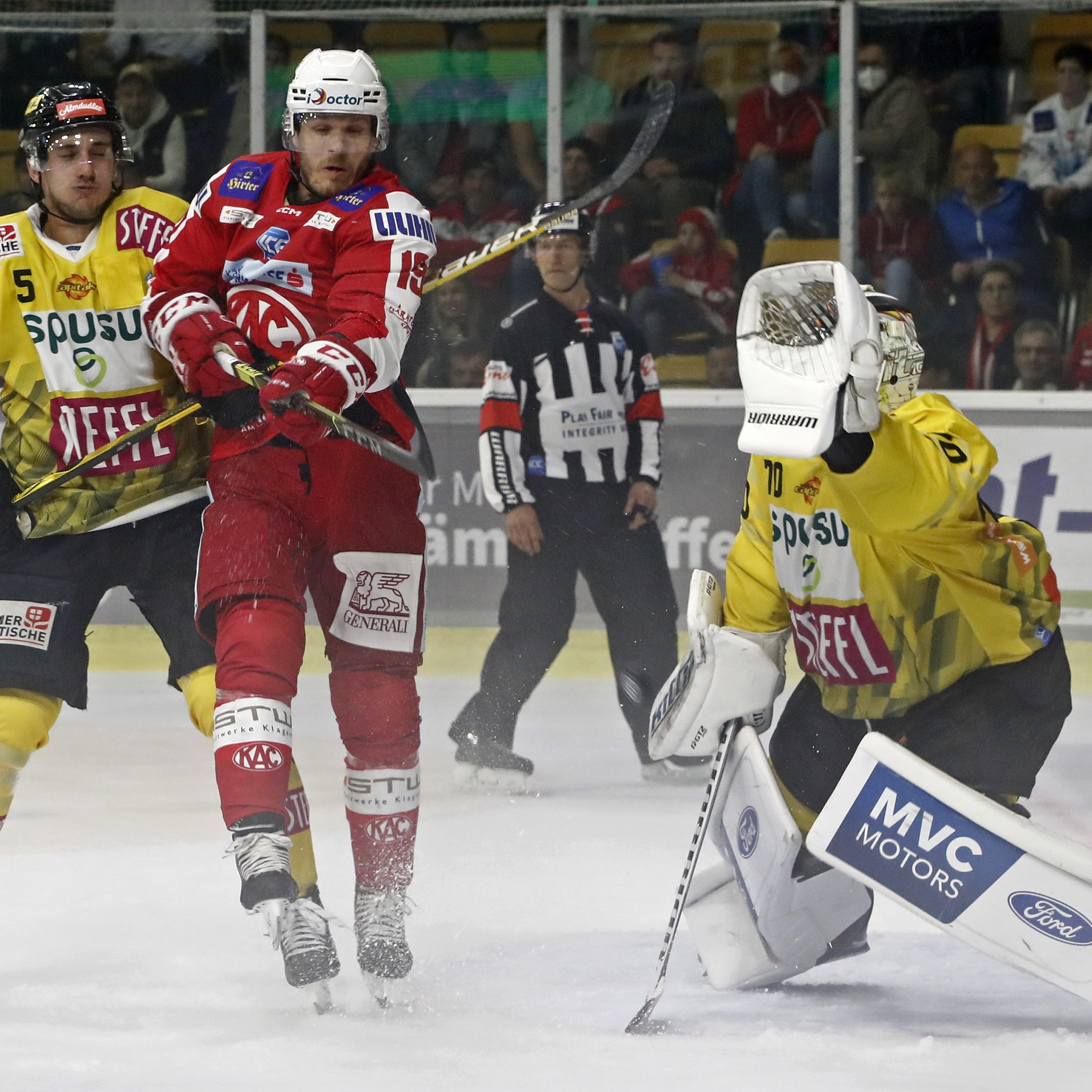 Die VIienna Capitals unterlagen Eishockey-Meister KAC.