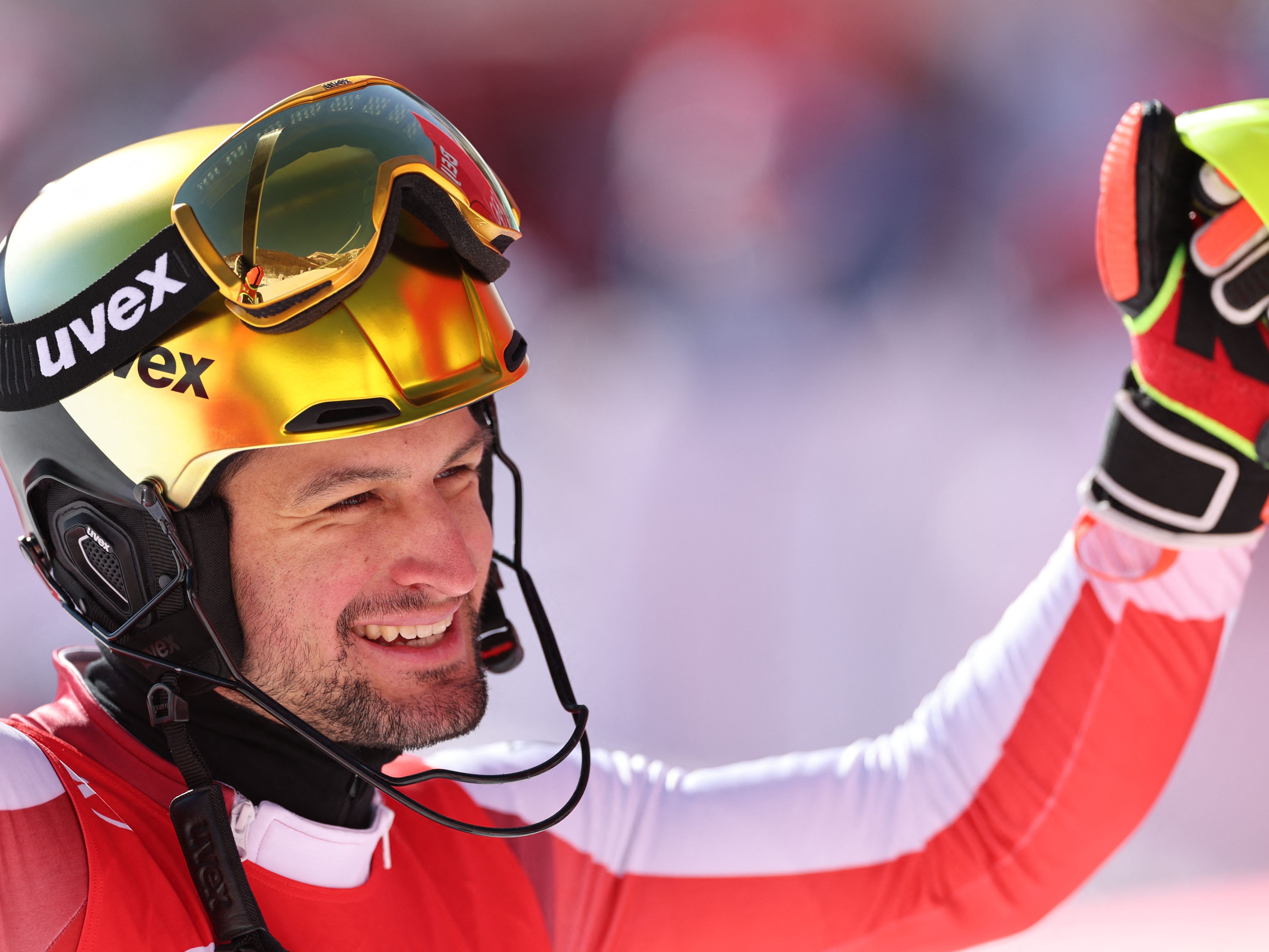 Johannes Strolz holt Silber im Slalom. Johannes Strolz holt Silber im Slalom.