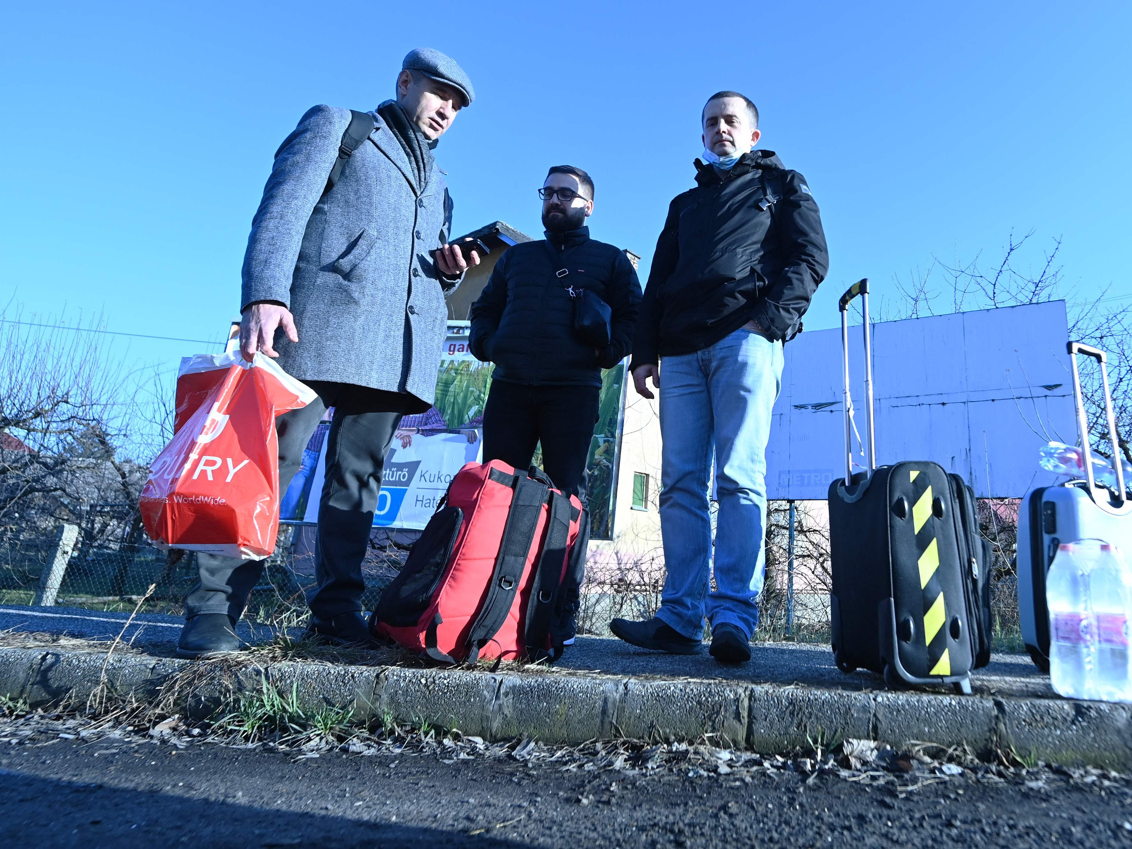 Ukraine-Konflikt: Slowakei meldet Einreisestaus an Grenze. Ukraine-Konflikt: Slowakei meldet Einreisestaus an Grenze.