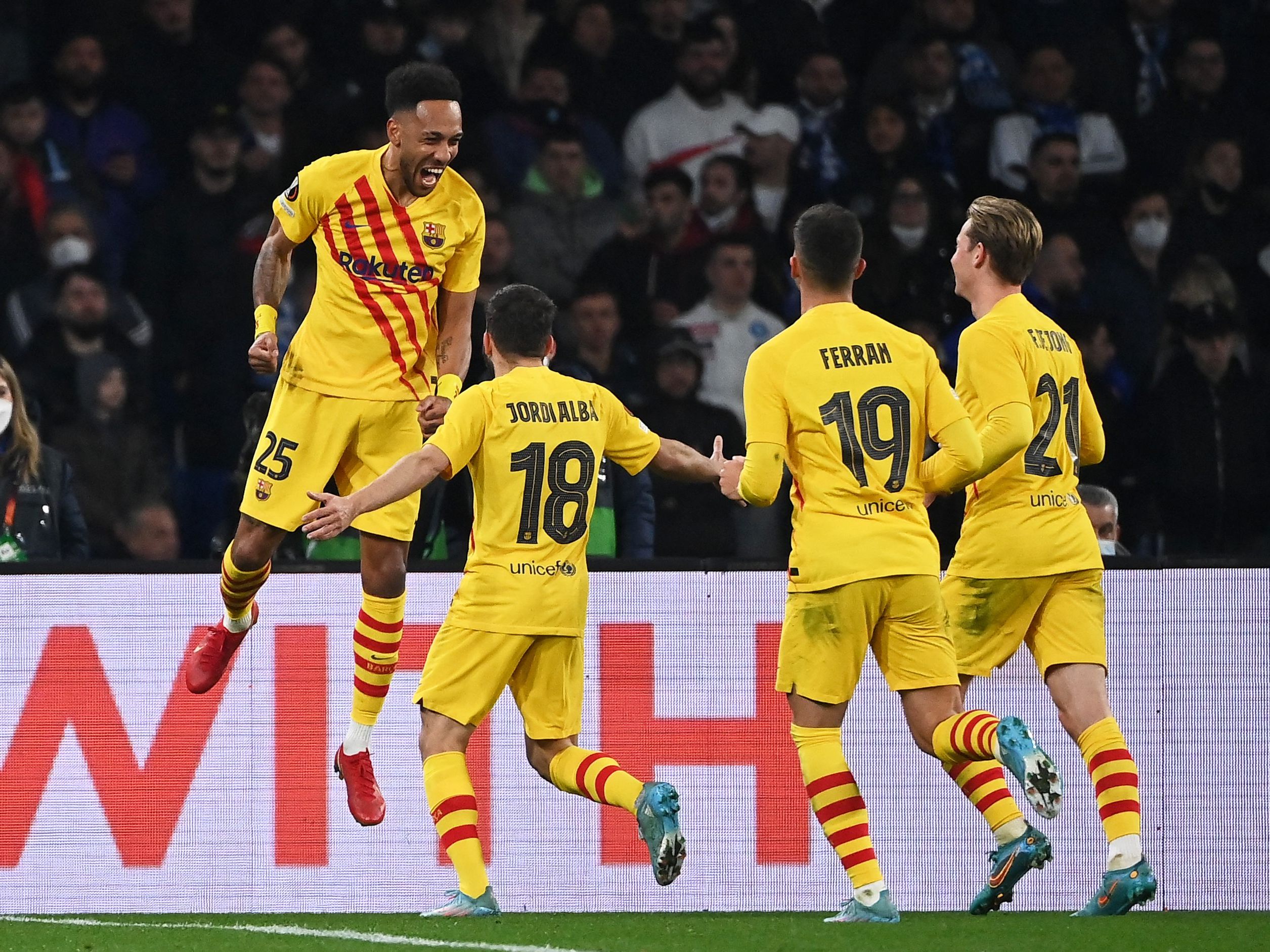 Aubameyang und Co. überzeugten beim Sieg gegen Napoli. Aubameyang und Co. überzeugten beim Sieg gegen Napoli.